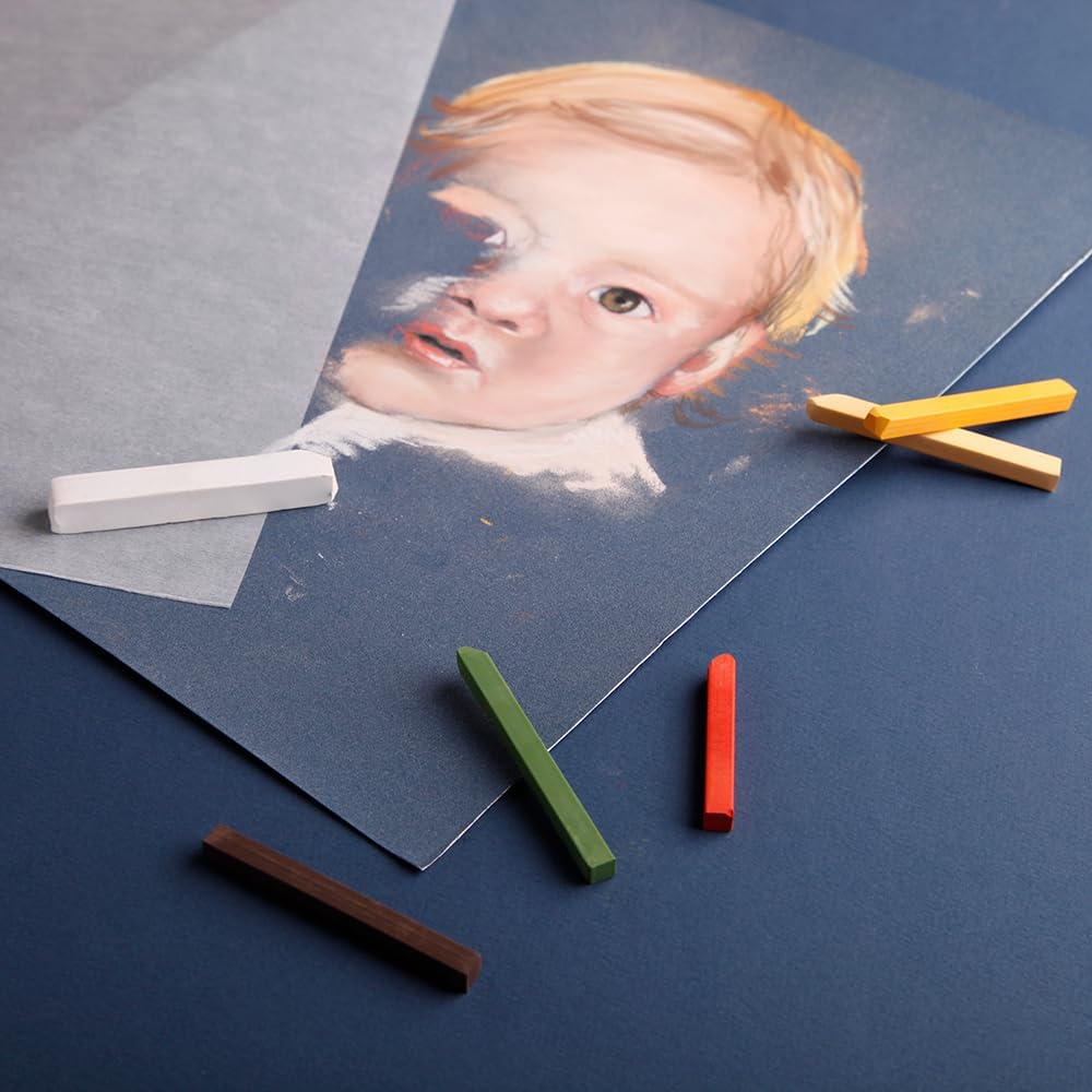 Thumbnail 6 de Clairefontaine Bloc Collé Pastelmat n°4 – 12 Feuilles 24x30 cm, 360 g/m², 4 couleurs assorties