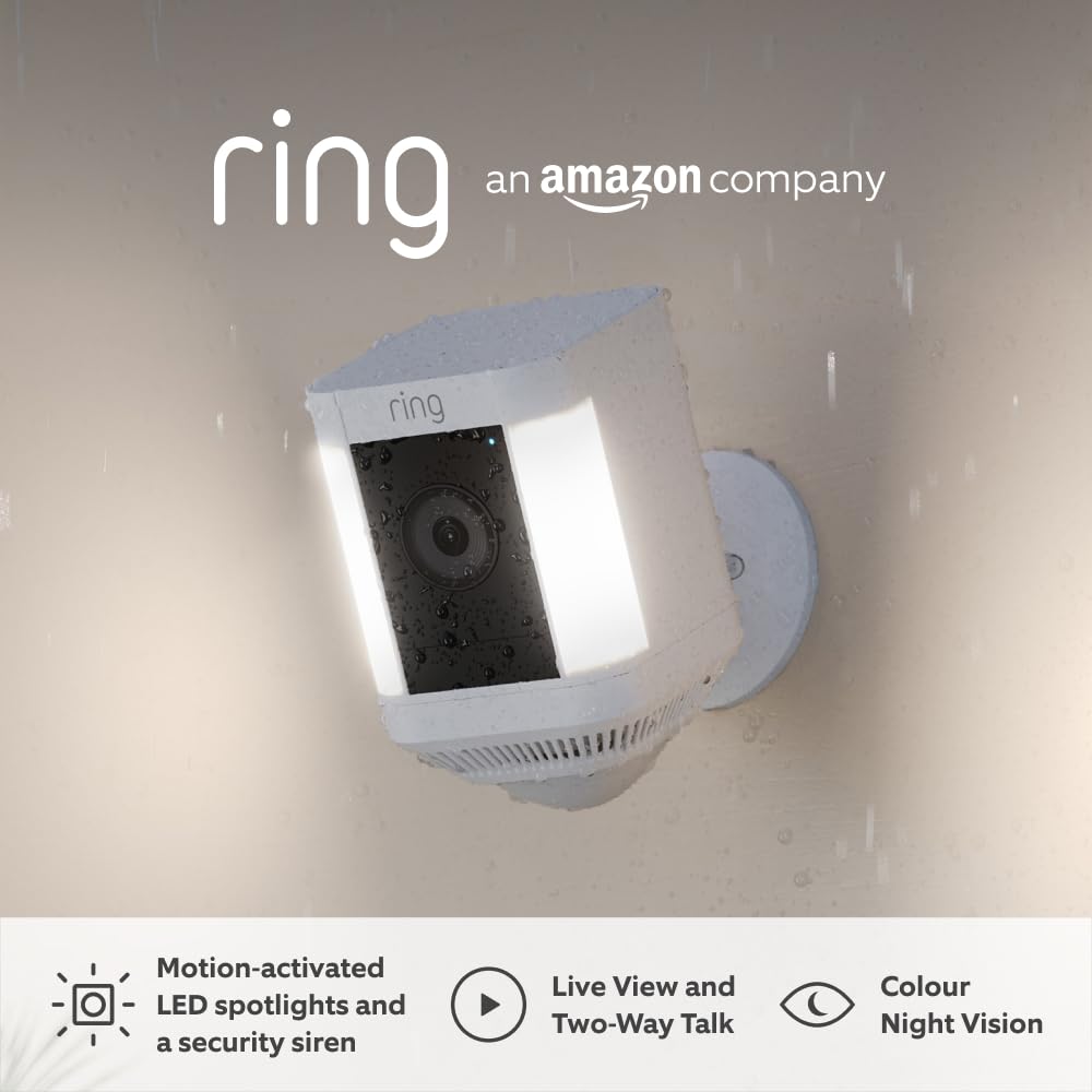 Detalle de Ring Spotlight Cam Plus 1080p wireless security camera