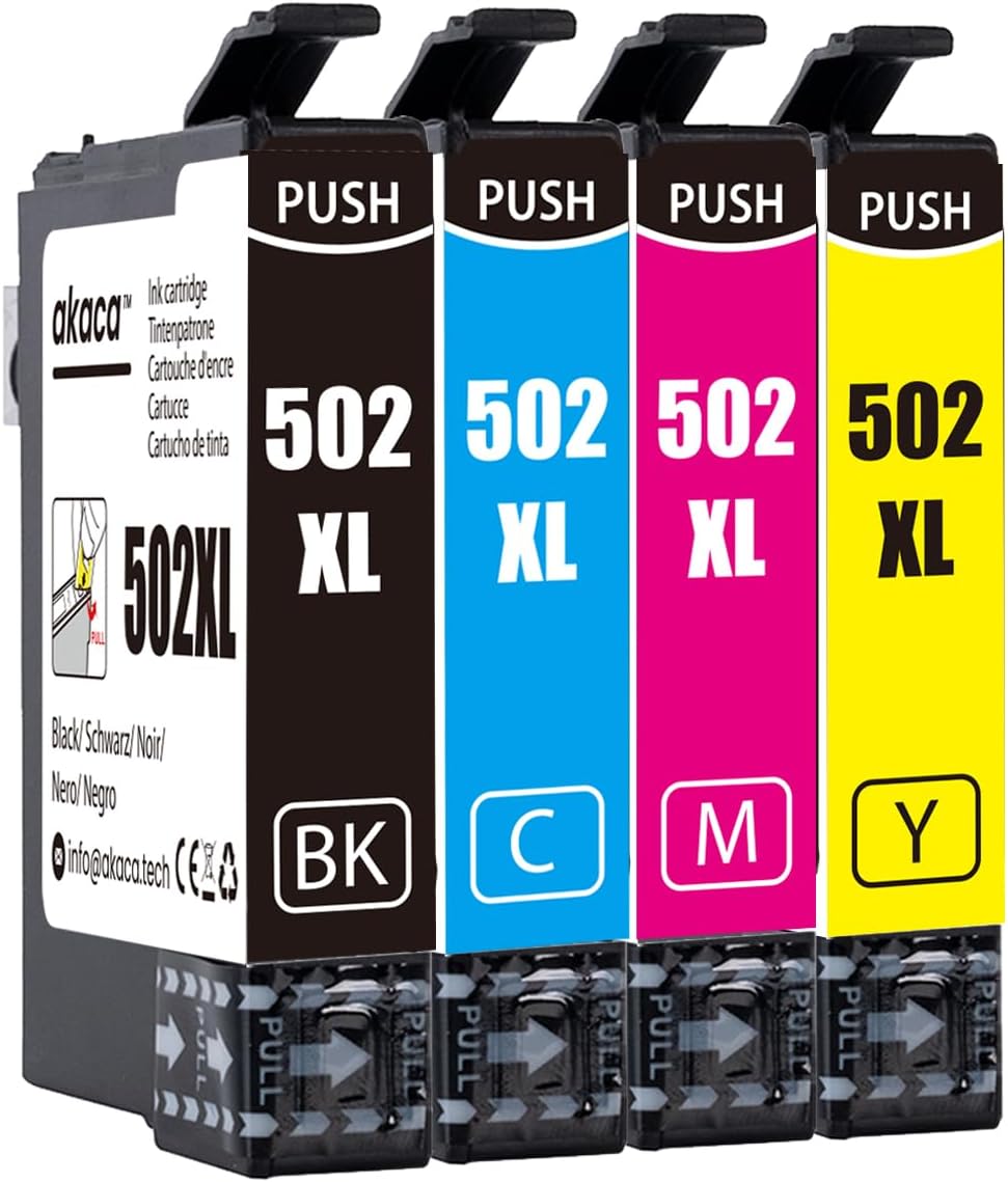 akaca 502XL cartouches d'encre Pack 4 🖨️