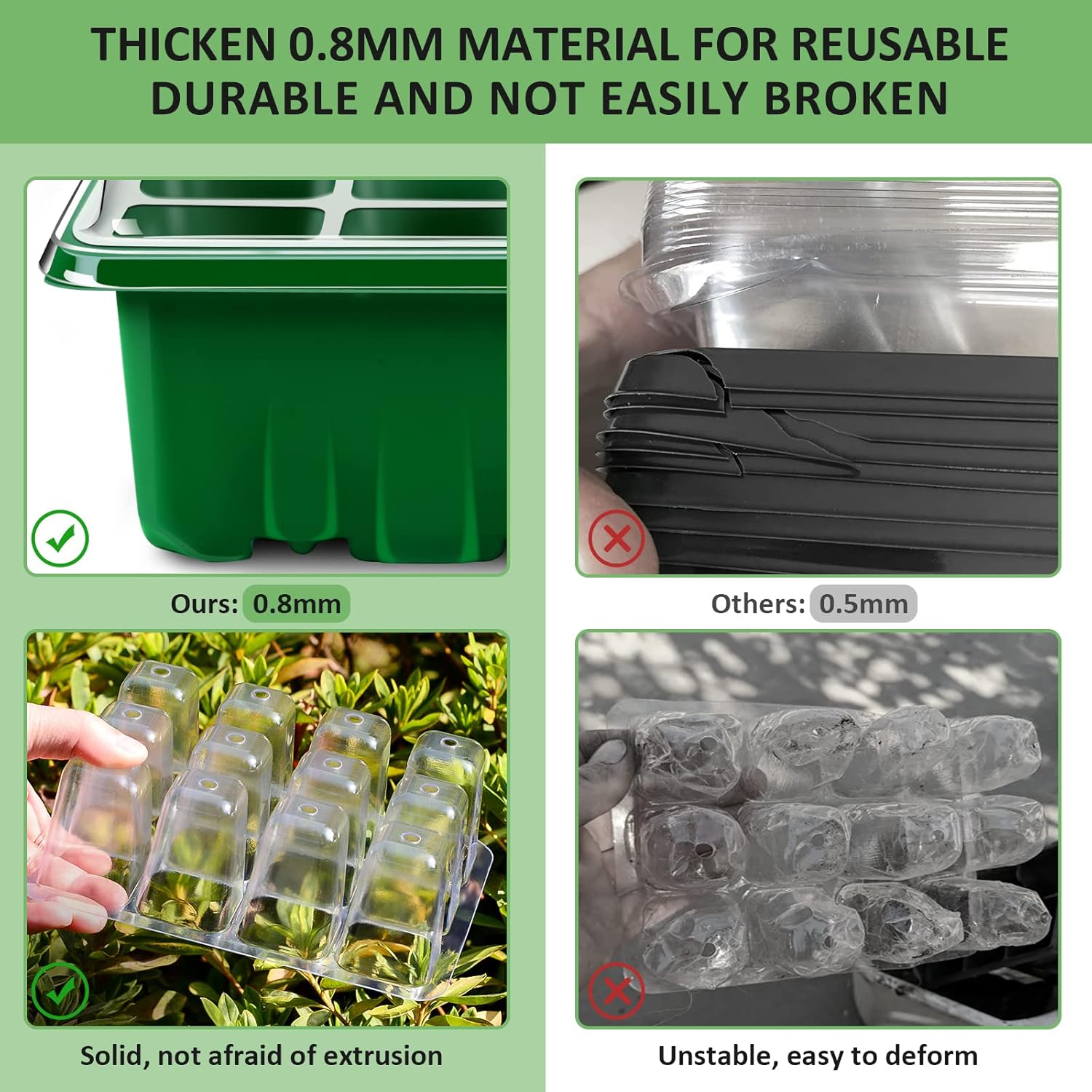 Thumbnail 2 de YAUNGEL Seed Trays 72‑cell, 6 pack 🌱