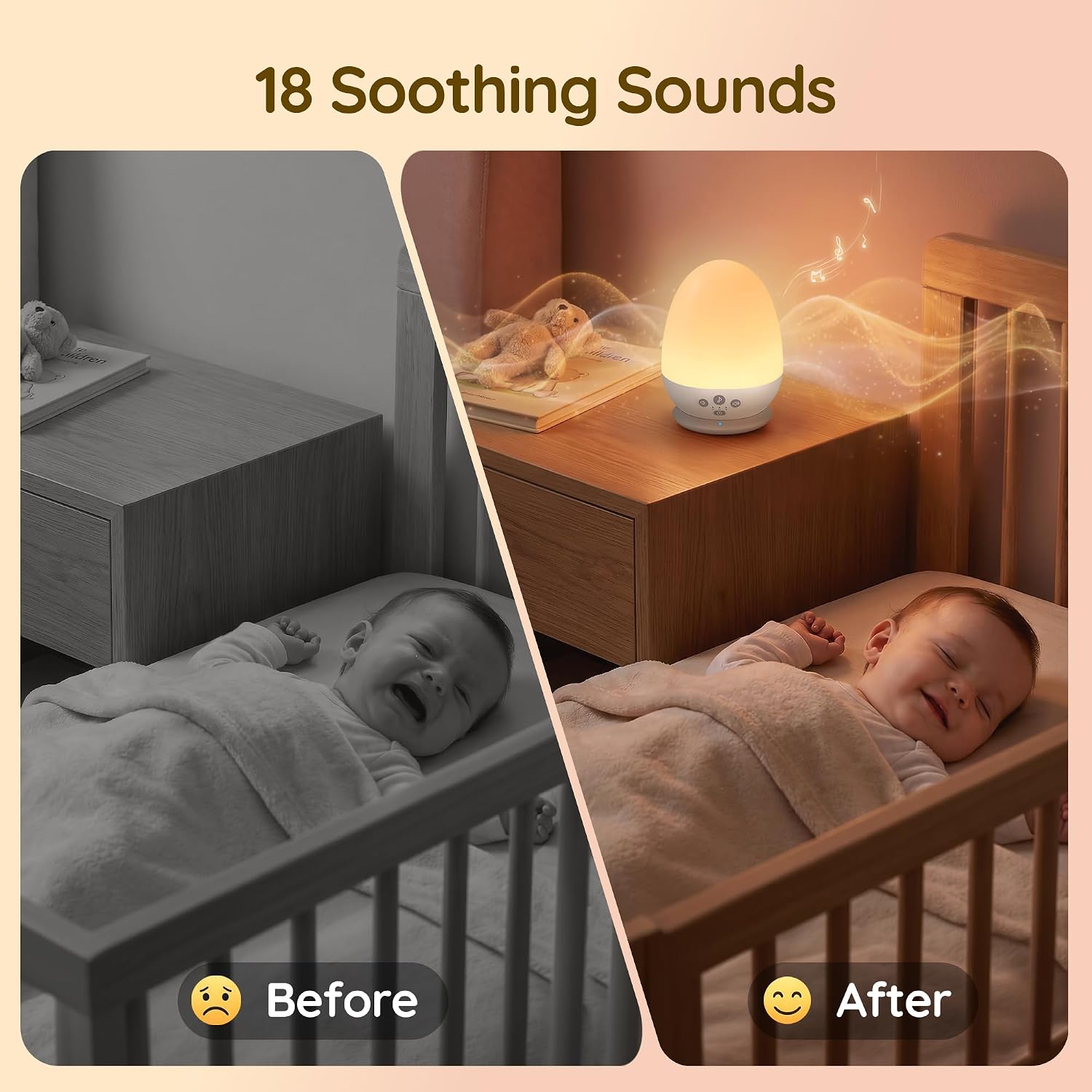Detalle 2 de Night Light and Sound Machine with 2500mAh Battery