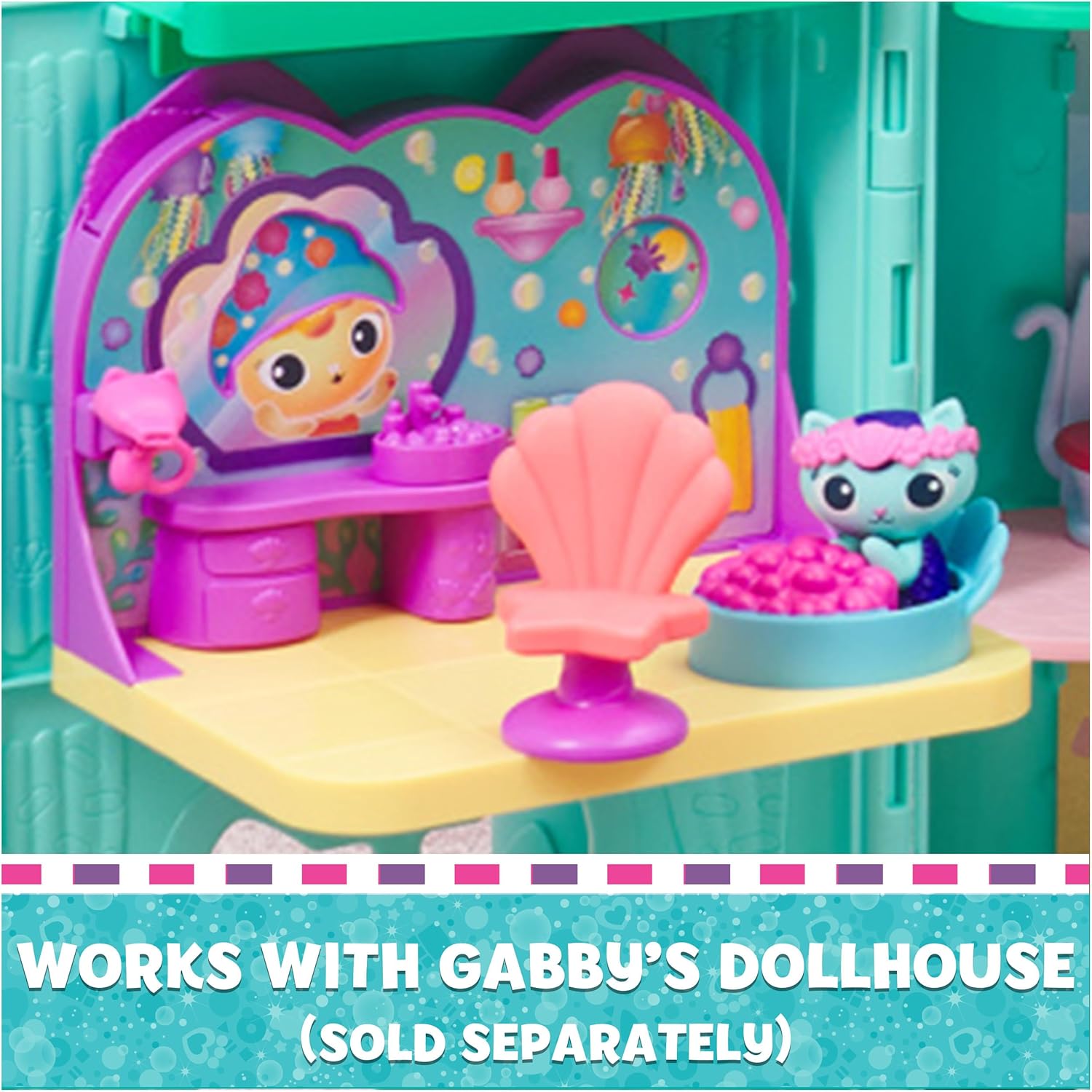 Detalle 2 de Gabby Dollhouse - Playset Deluxe Le SPA 🌟 diversión mágica niña
