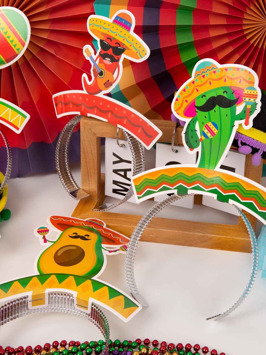 Thumbnail 3 de Melisheer Cinco de Mayo Decorations Sombrero Party Hat Headbands (12 Pack)