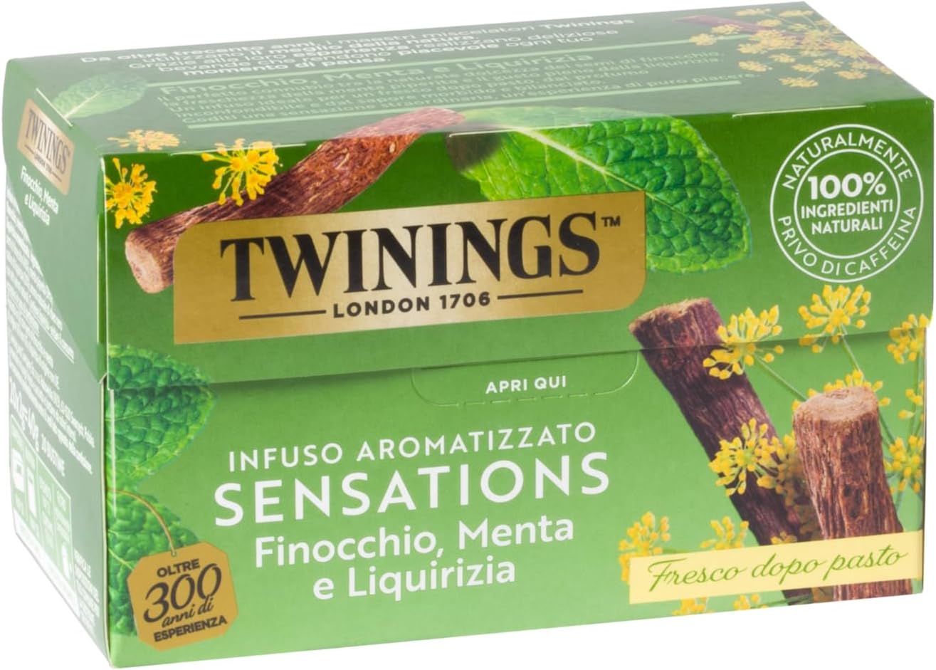 Detalle 2 de Twinings Infuso Aromatizzato Sensations Zenzero e Limone — 120 filtri, gusto frizzante e avvolgente
