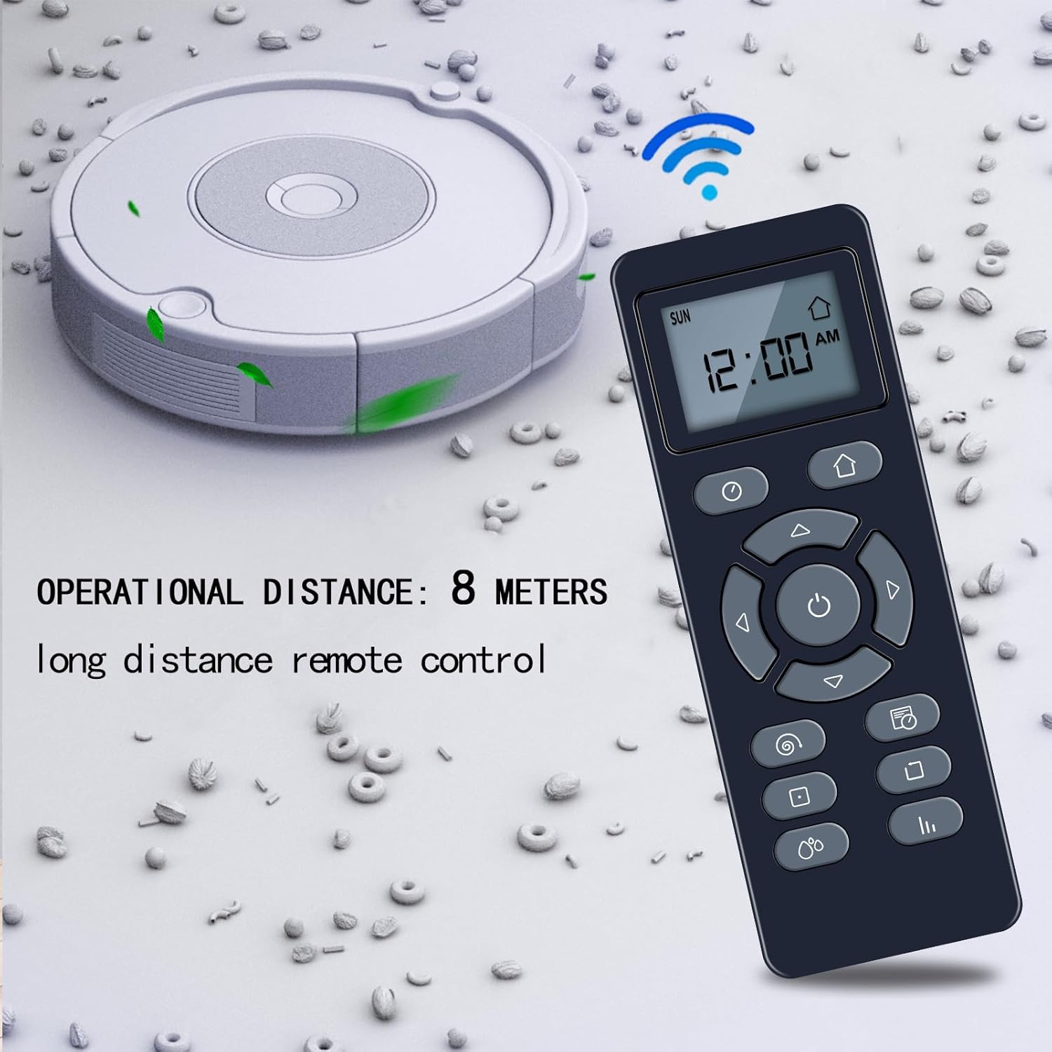 Thumbnail 4 de TCNOUMT Remote Control Replacement for Cecotec Conga 1790 Serie Vital Robot Vacuum Cleaner