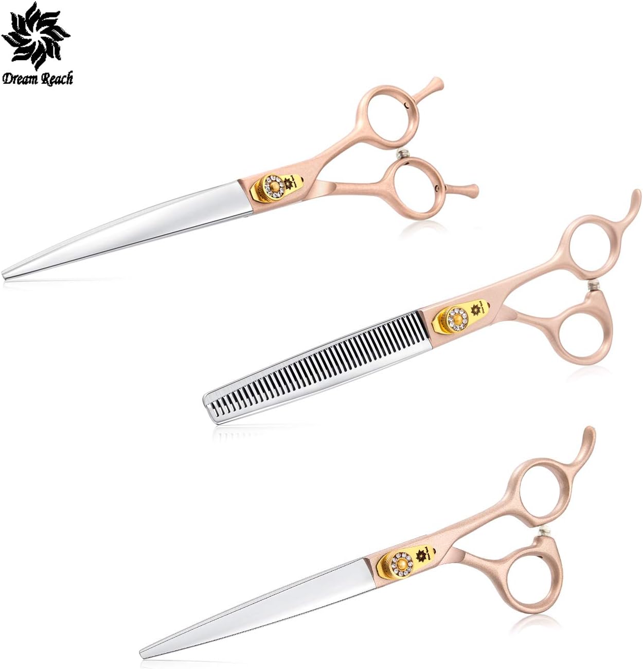 Thumbnail 6 de Dream Reach 7-inch Professional Pet Grooming Scissors Kit (Straight, Curved, Thinning & Chunker)
