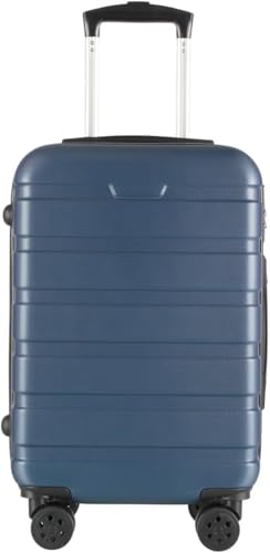 Thumbnail 2 de T-LOVENDO.ES Maleta de cabina con 4 ruedas giratorias 55x40x20 (azul marino) y candado de combinación