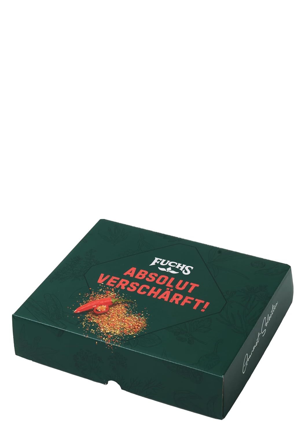 Detalle 2 de Fuchs Gourmet Selection Hot-Box-Geschenkbox mit 5 scharfen Gewürzmischungen aus verschiedenen Länderküchen