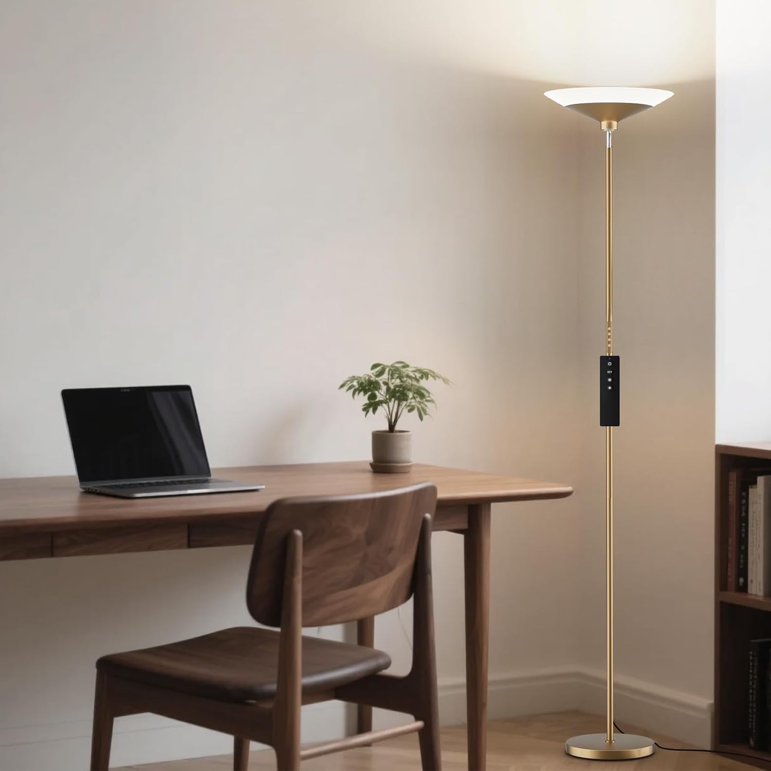 Thumbnail 6 de SIBRILLE 72-Inch Torchiere Floor Lamp, Dimmable LED with Remote