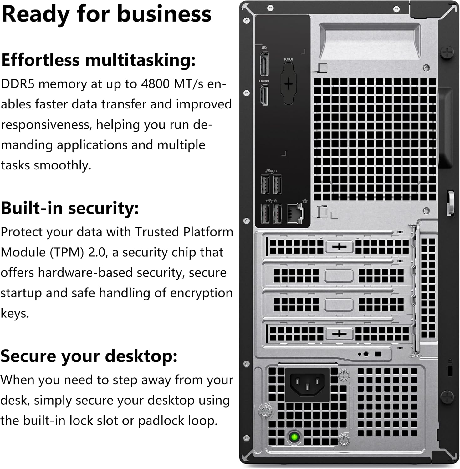 Detalle de Dell Business Desktop with 16GB DDR5