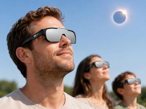 Thumbnail 2 de Absolute Eclipse Lunettes Éclipse Solaire 2026 Fit-Over — Protection certifiée pour observer l’éclipse sans retirer vos lunettes