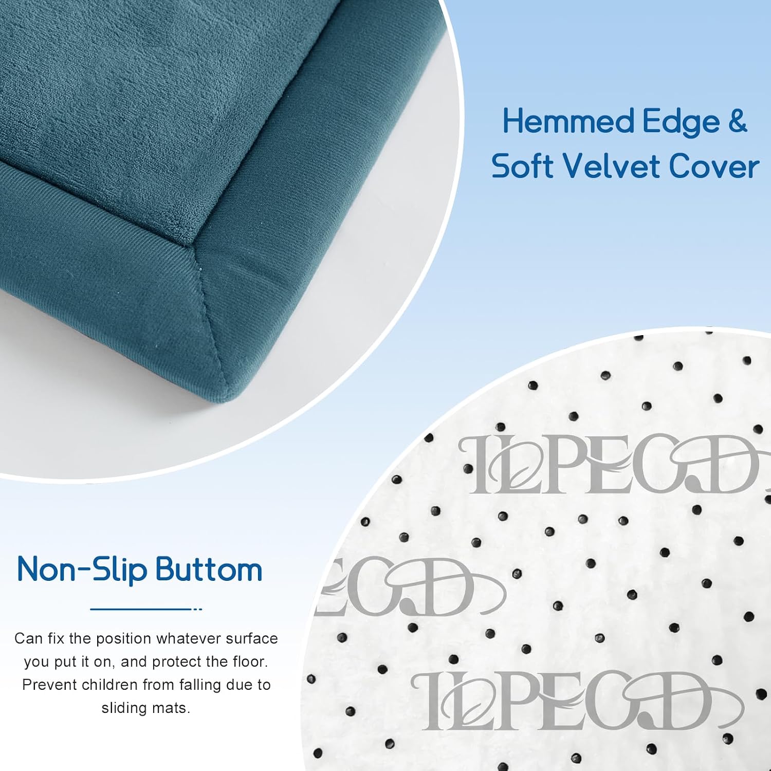 Detalle 1 de ILPEOD Baby Play Mat 79x138 Memory Foam