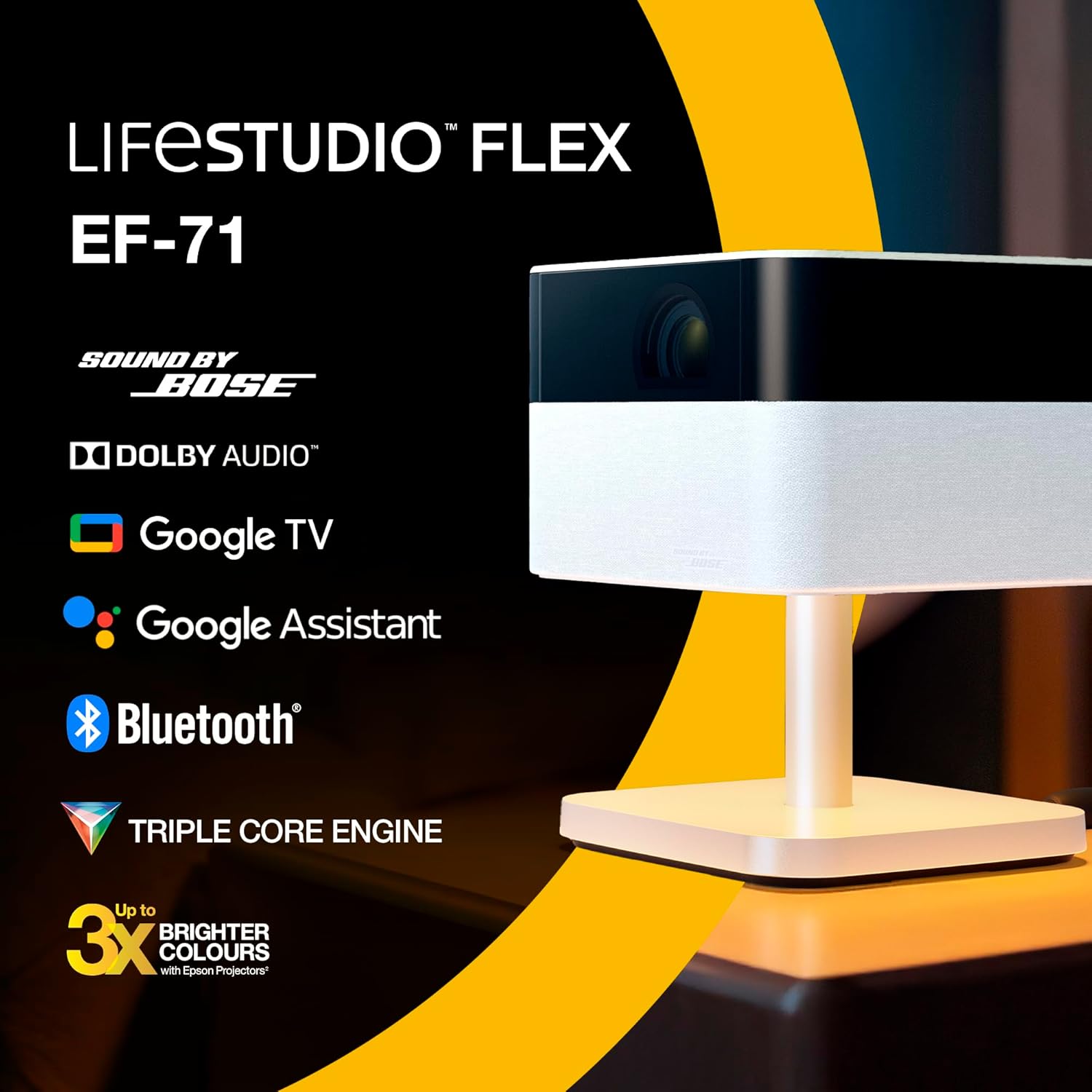 Detalle 2 de Epson Lifestudio Flex EF-71 Full HD portable projector