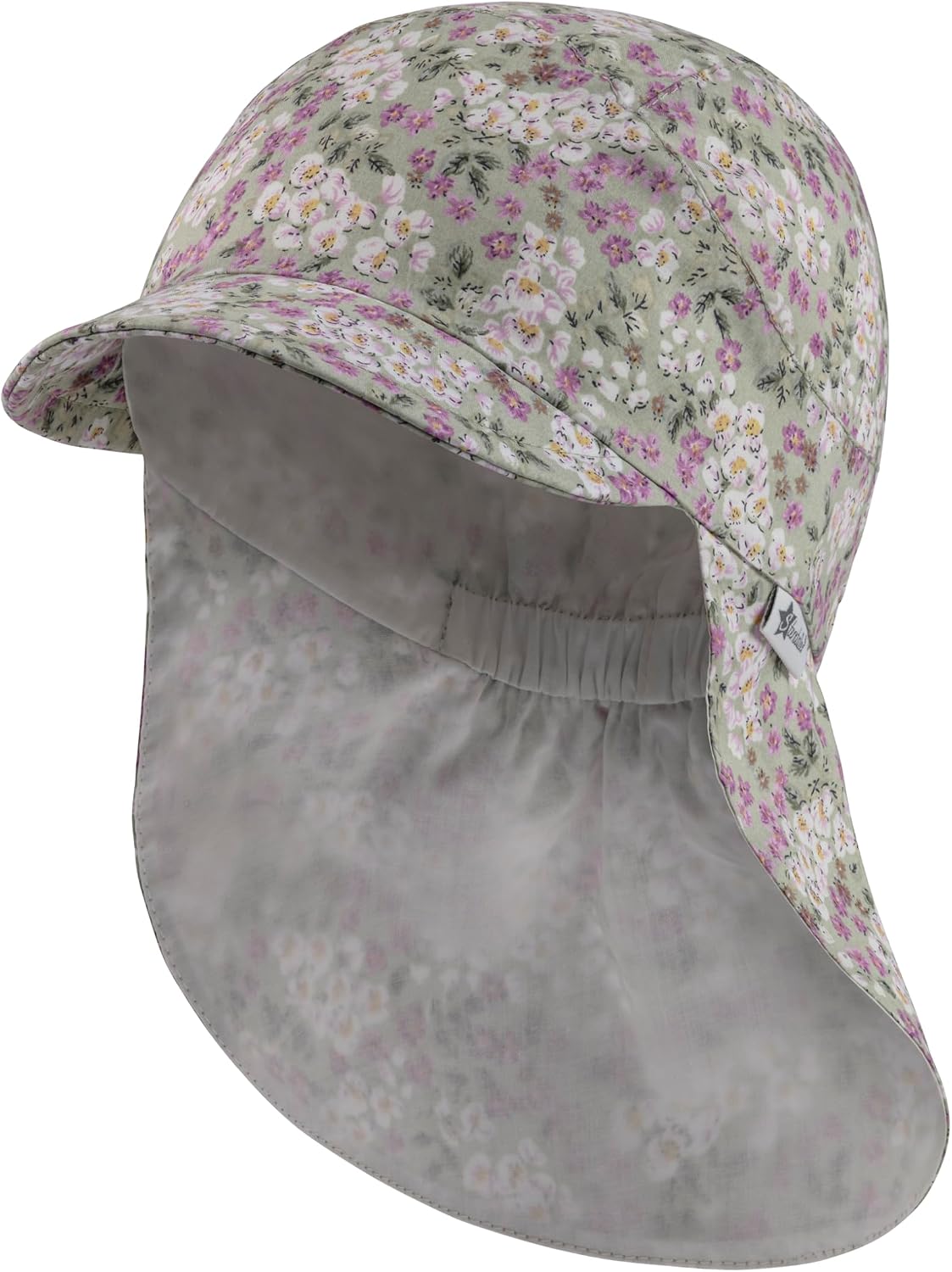 Sterntaler Schirmmütze Millefleurs – UV-Schutz 30, Nackenschutz, Bio-Baumwolle