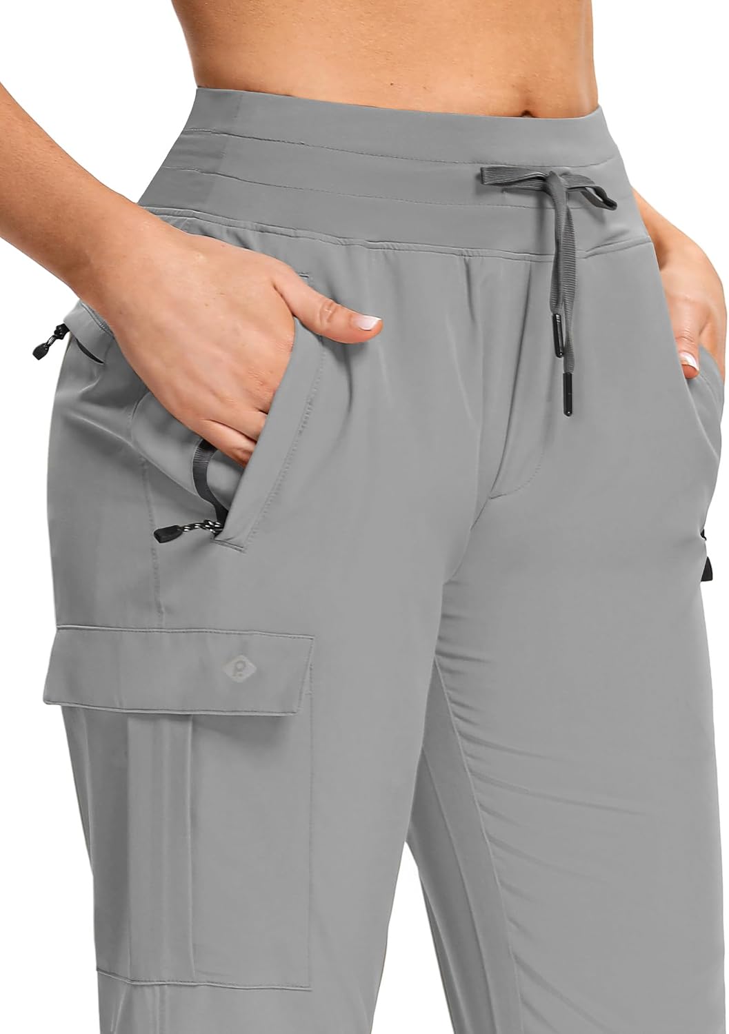 Detalle de RlaGed Women’s Hiking Pants, Lightweight Joggers with UPF 50+ and Zip Pockets