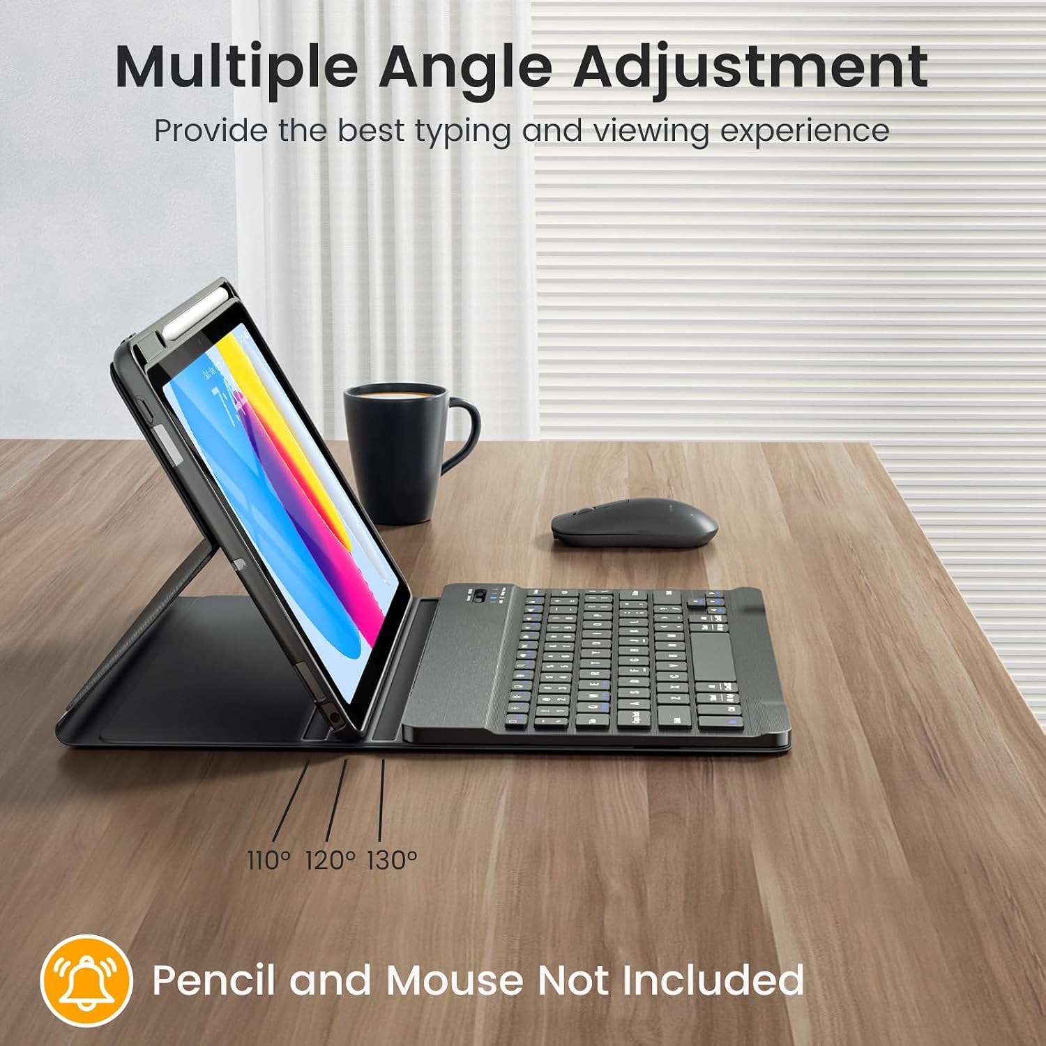 Thumbnail 3 de OYEEICE Anti-Falloff Keycap Keyboard for iPad 10th Gen 10.9-inch 🧾