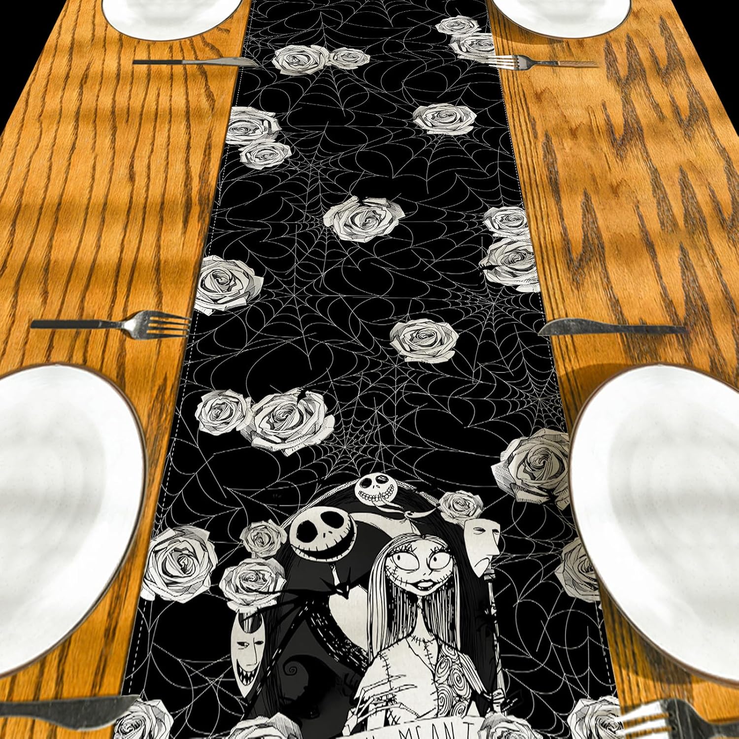 Detalle de Yarcooly Halloween Table Runner 13×72 Inch