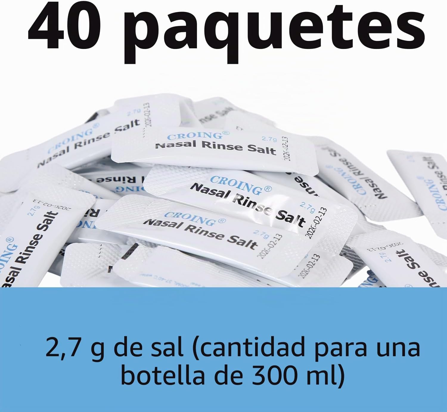 Thumbnail 1 de CROING Lavado nasal 300 ml con 40 sobres