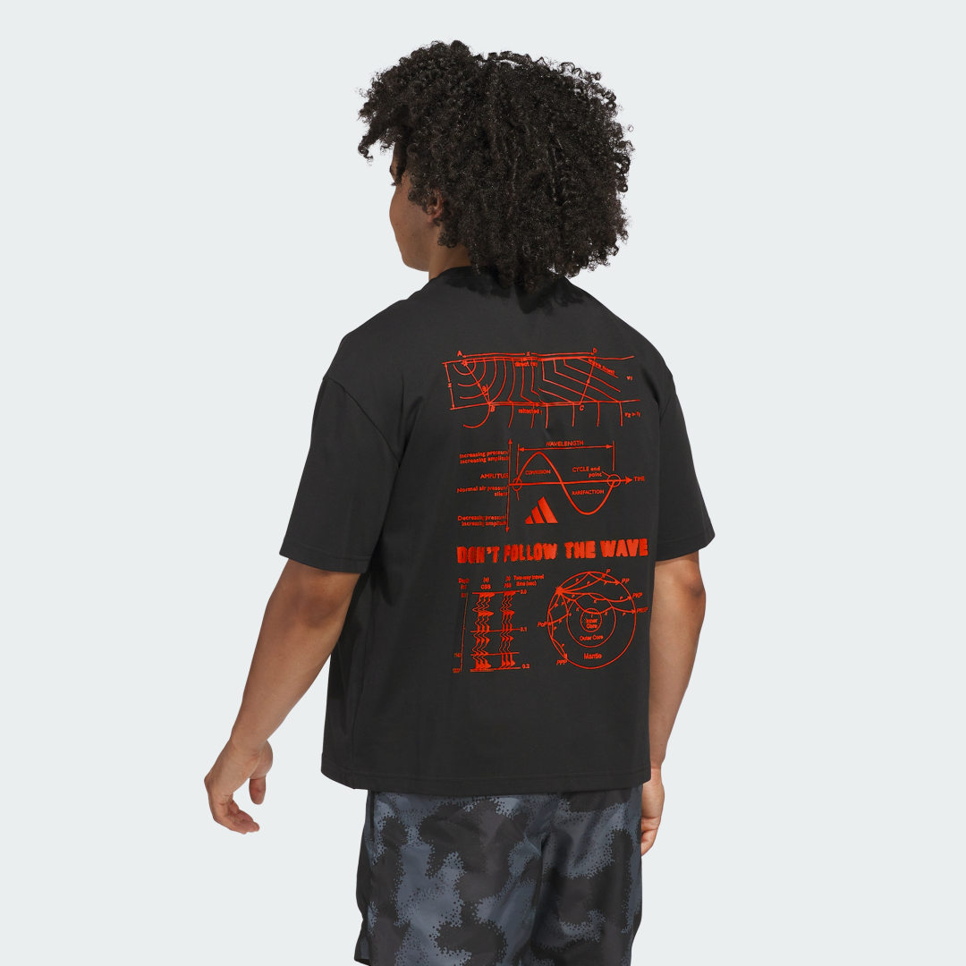 Detalle de Anthony Edwards Tee de Adidas – Negro