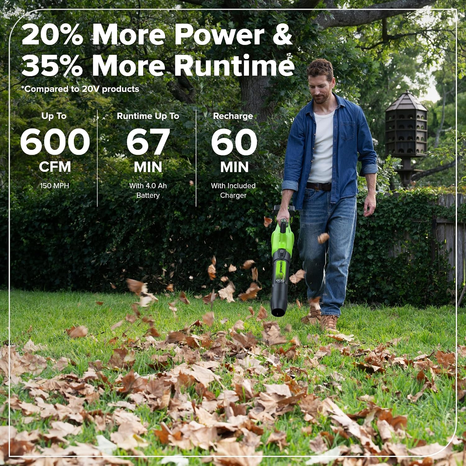 Detalle de Greenworks Leaf Blower 48V