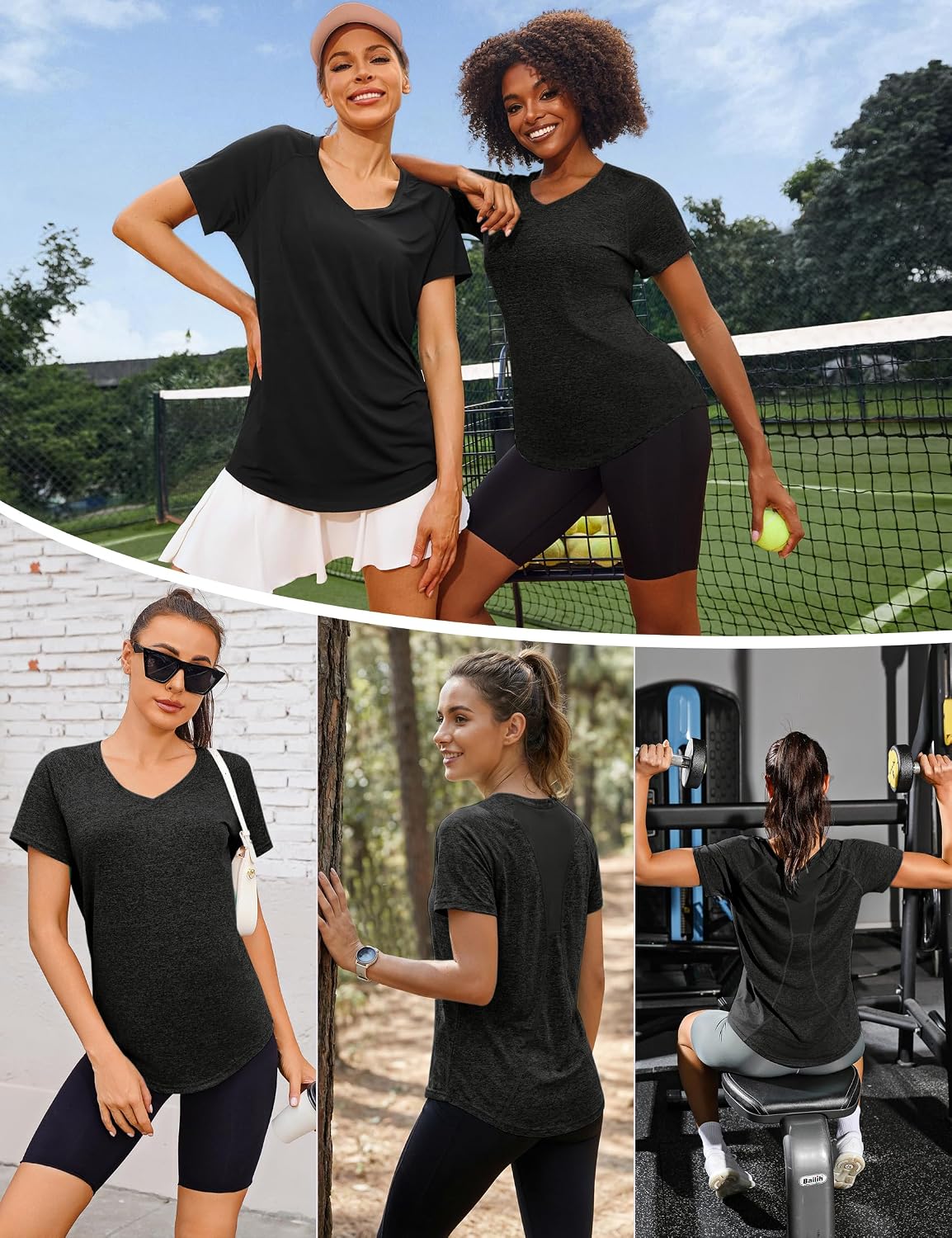 Thumbnail 5 de Wayleb Women's Sports T‑Shirt 92% Polyester