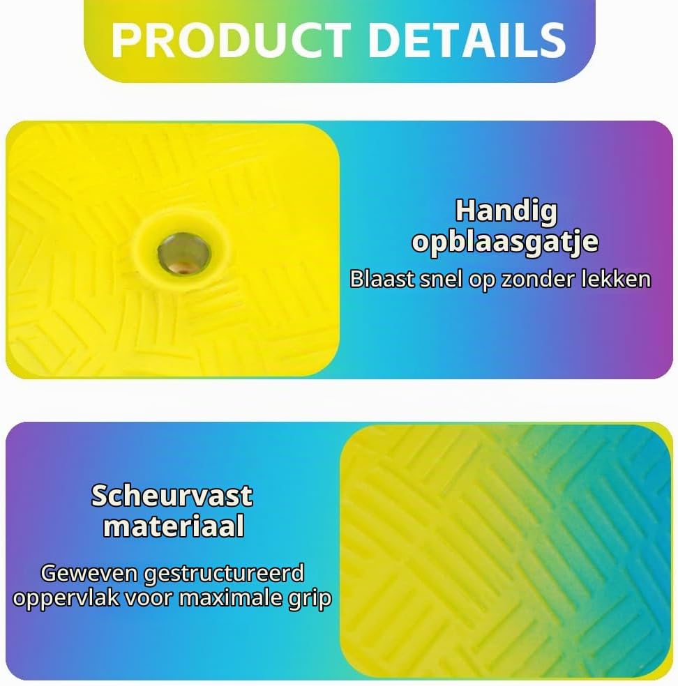 Detalle de OSDUE P2-CHQPUR241105-FBA regenboog-speelbal, PVC, 22 cm