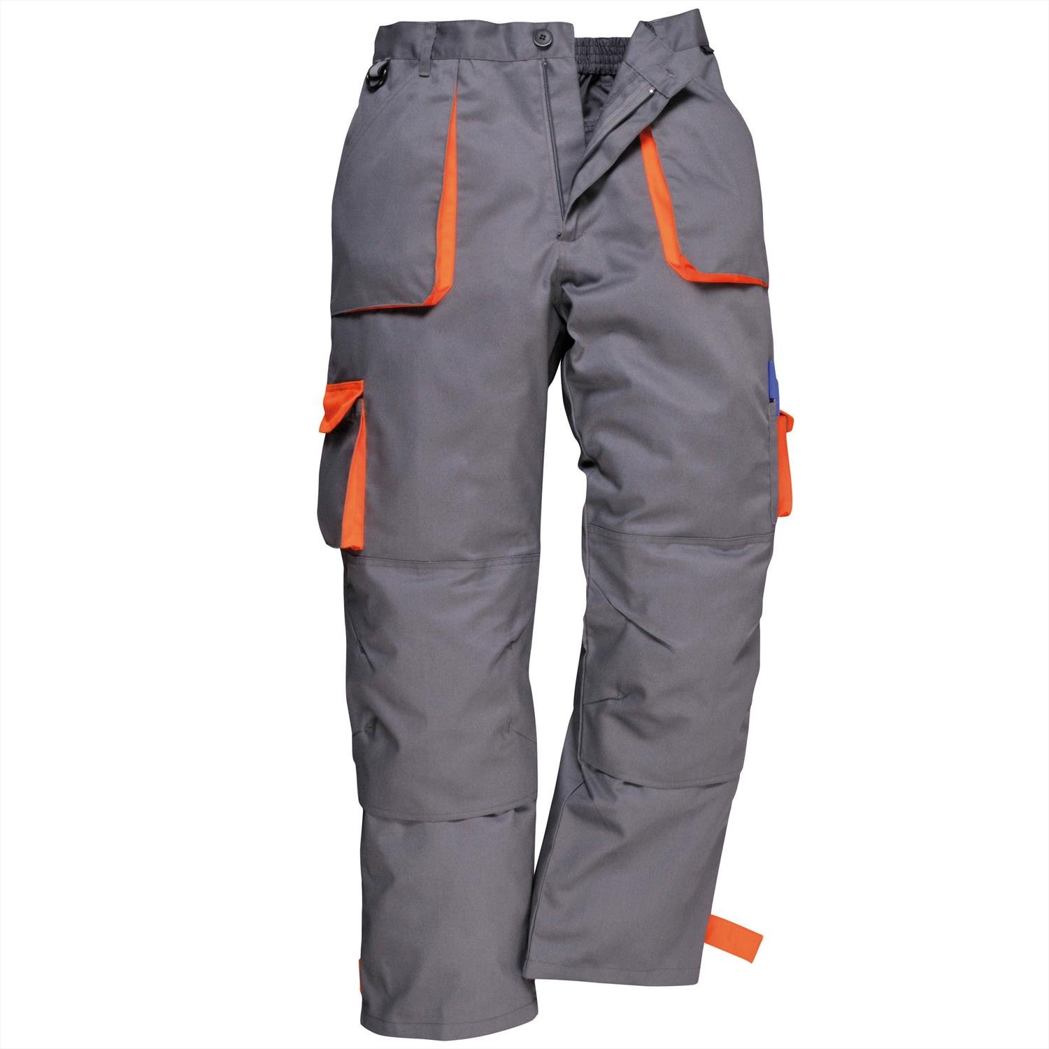Thumbnail 6 de Portwest Contrast Trousers Black taglia Medium: pantaloni da lavoro con 9 tasche e tessuto UPF 40+