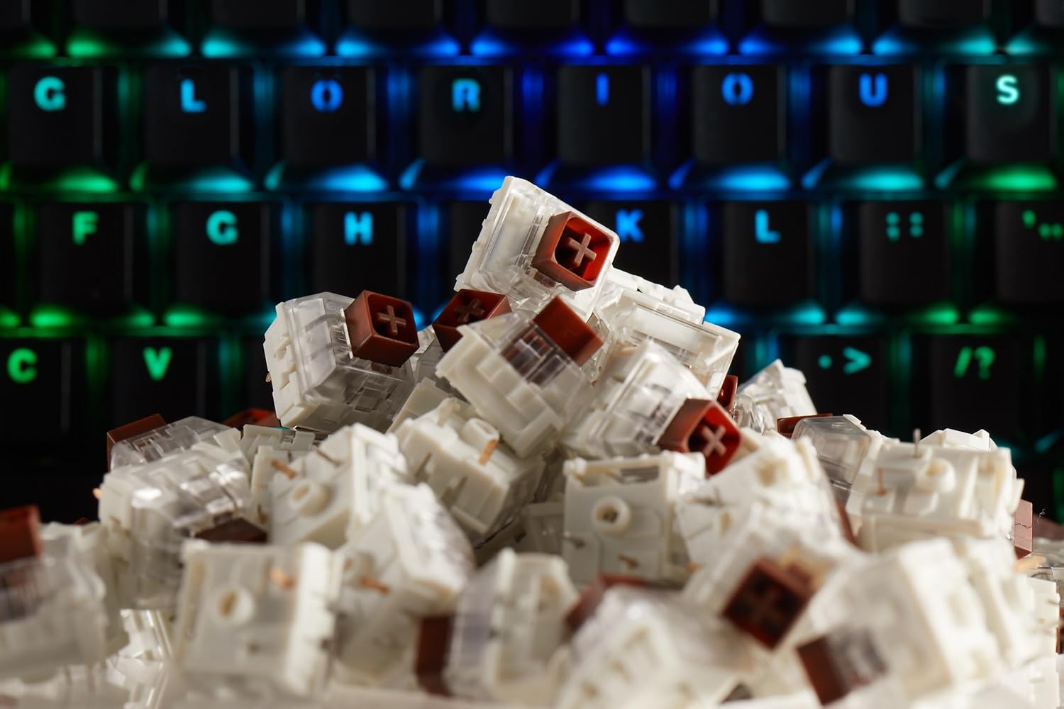 Detalle de Glorious PC Gaming Race Kailh Box Brown Switches (120 Pack)