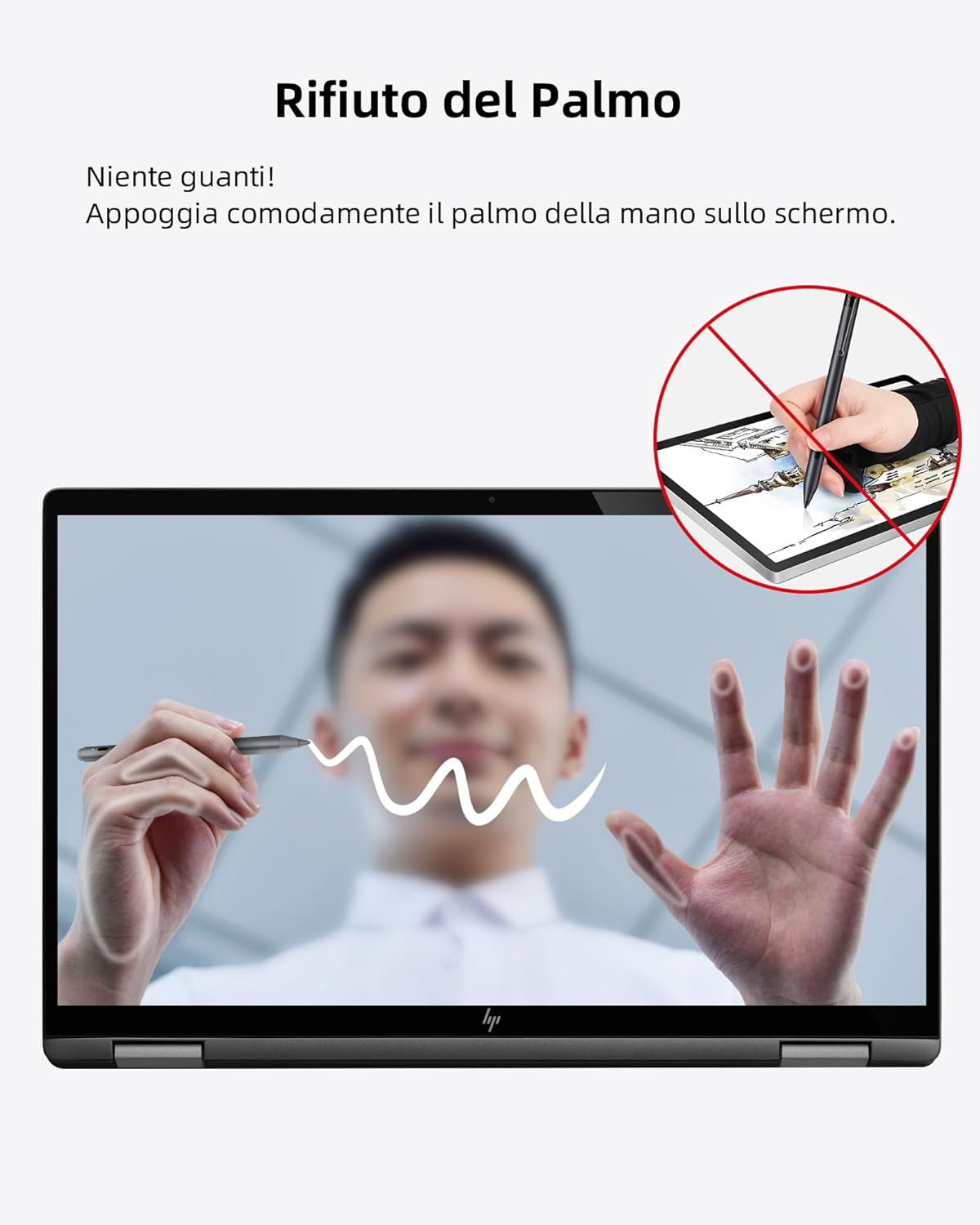 Thumbnail 3 de Metapen M2 Penna per Surface: 4096 livelli di pressione, inclinazione e rifiuto del palmo