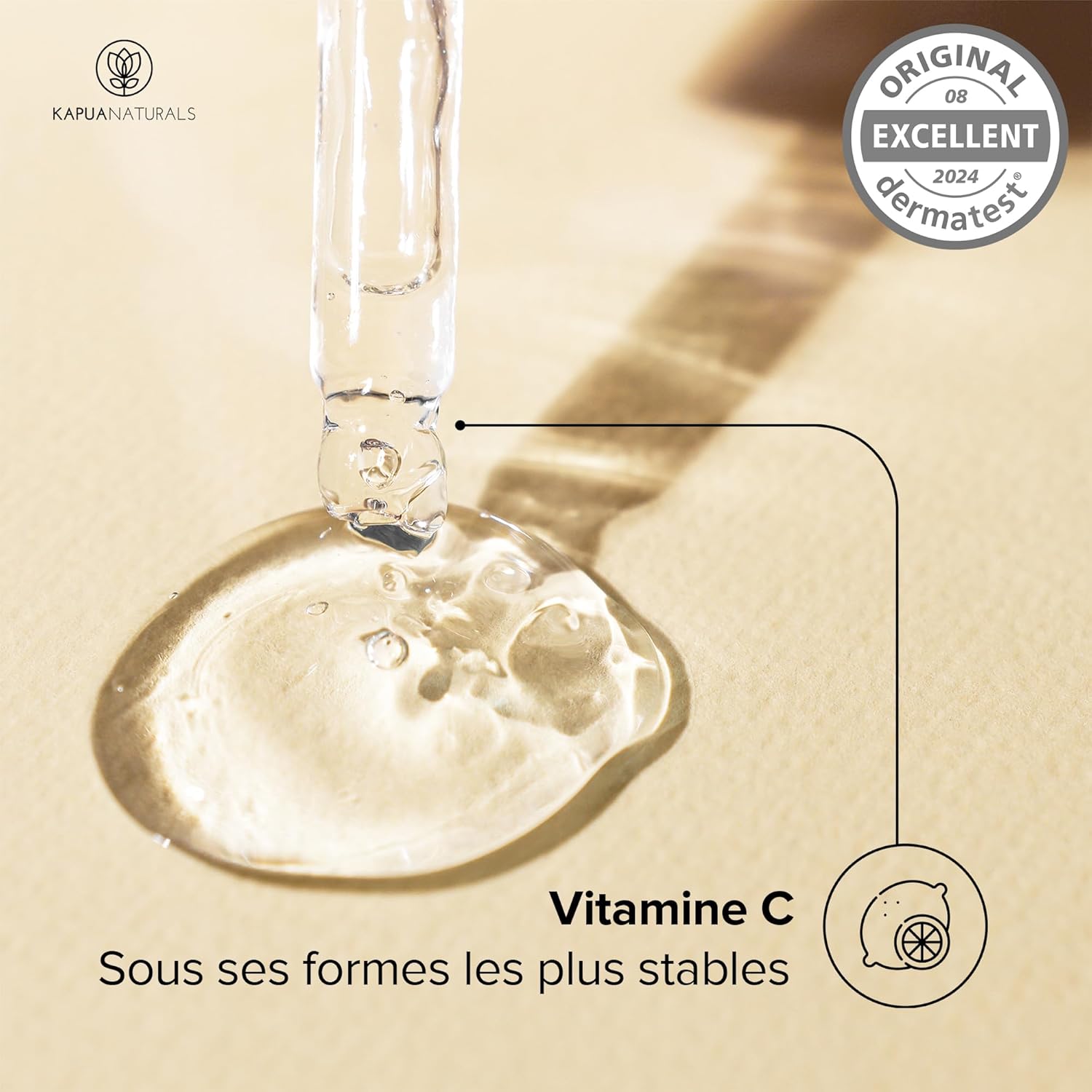 Detalle de BIO Serum Vitamine C – Sérum visage 100 ml avec Acide Hyaluronique, Panthénol et Vitamine E