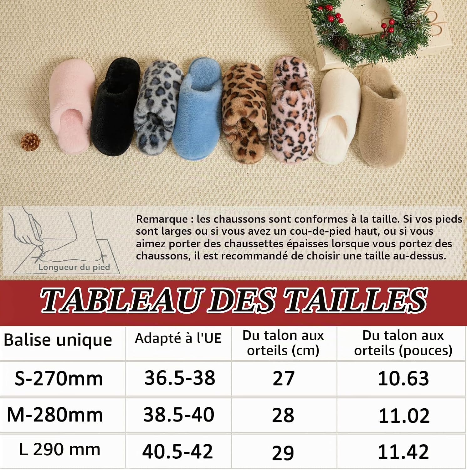 Detalle de Coswind pantoffels voor dames en heren met pluche voering en traagschuim