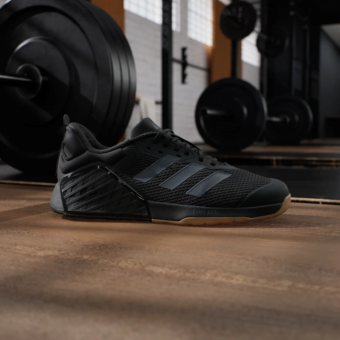 Detalle 2 de Adidas Dropset 3: Zapatilla de training en negro para entrenar con confianza