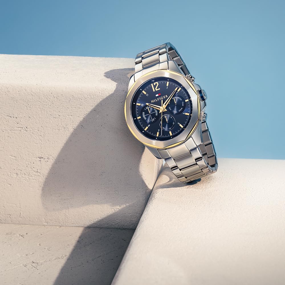 Thumbnail 3 de Tommy Hilfiger Analog-Multifunktions-Quarzuhr für Herren mit Edelstahl- oder Silikon- oder Lederband