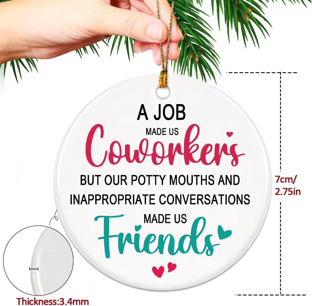 Thumbnail 6 de Coworker Christmas Ornament 2025 — Funny Work Friend