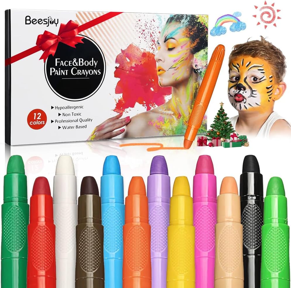 Beesjuy 12 Colori Body Painting: trucco sicuro per bambini e family fun