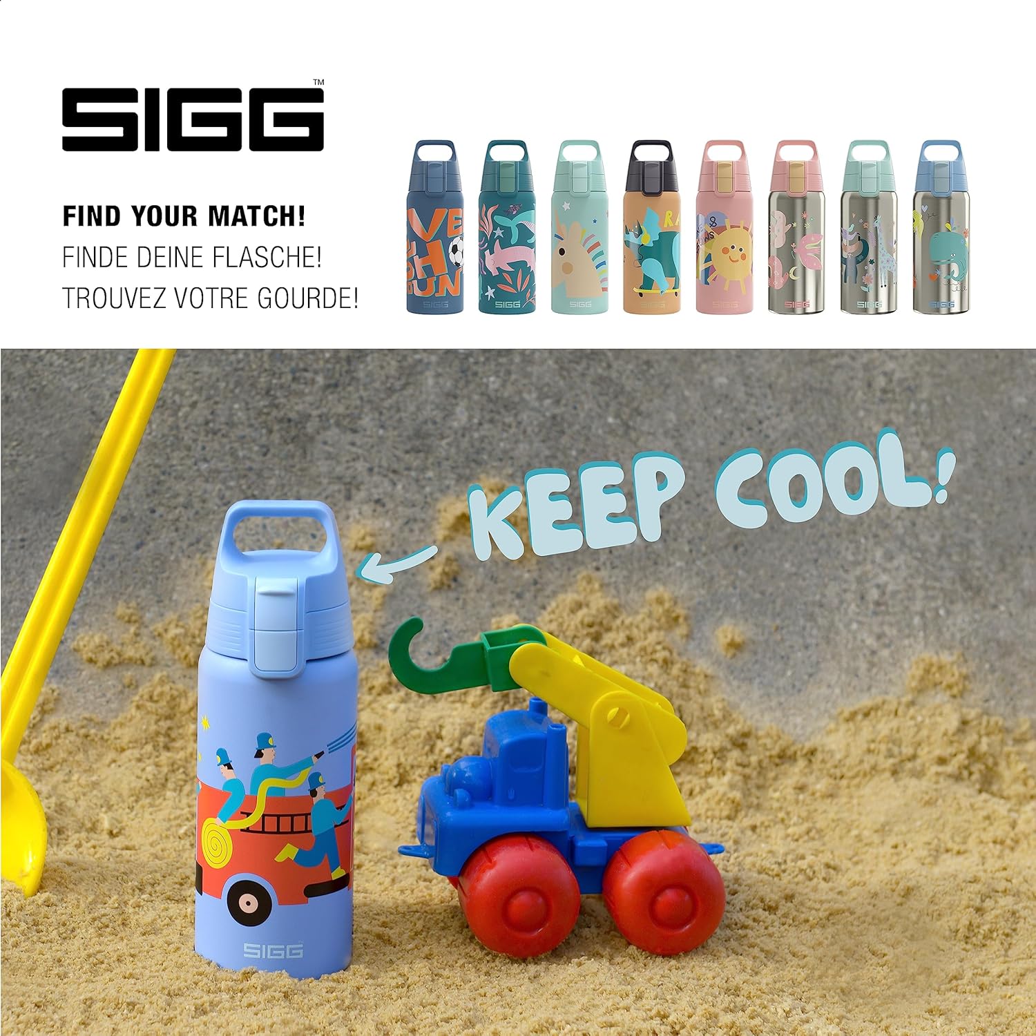 Thumbnail 4 de Sigg Shield Therm ONE Kinder-Isolierflasche, 0,5 L – auslaufsicher, kohlensäurefest, BPA-frei