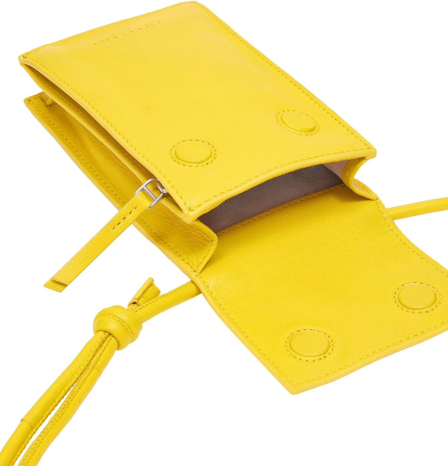 Detalle de Liebeskind Berlin Women's Seasonal NOOS – Mobile Pouch aus geprägtem Lammleder