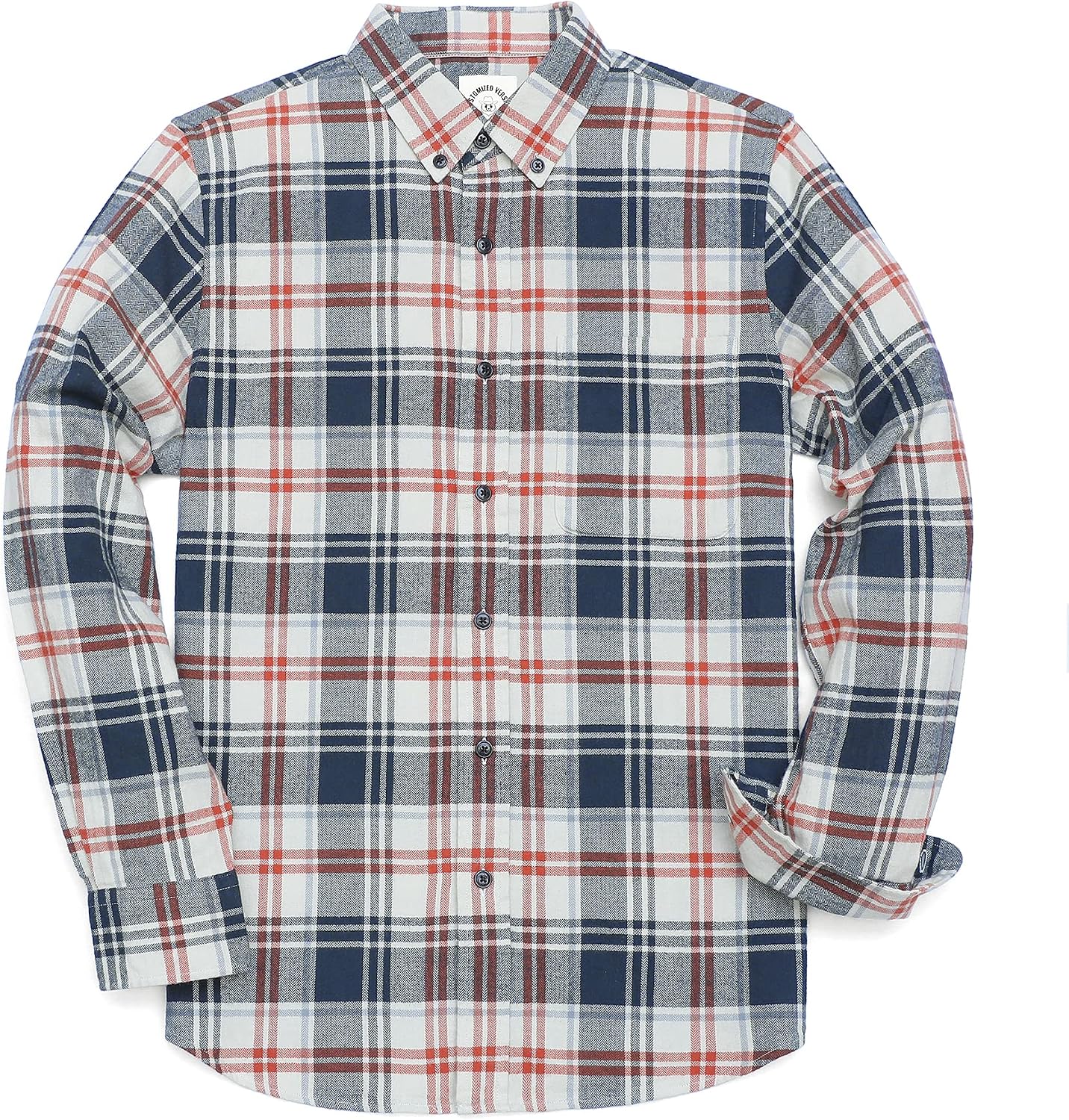 Thumbnail 6 de Dubinik Flanellhemd Langarm für Herren – 100% Baumwolle, 6 oz, kariert
