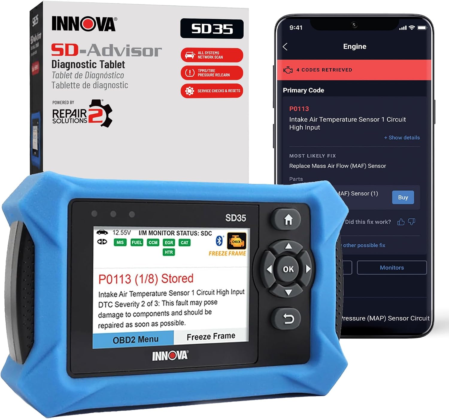 Detalle de Innova OBD2 scanner SD35