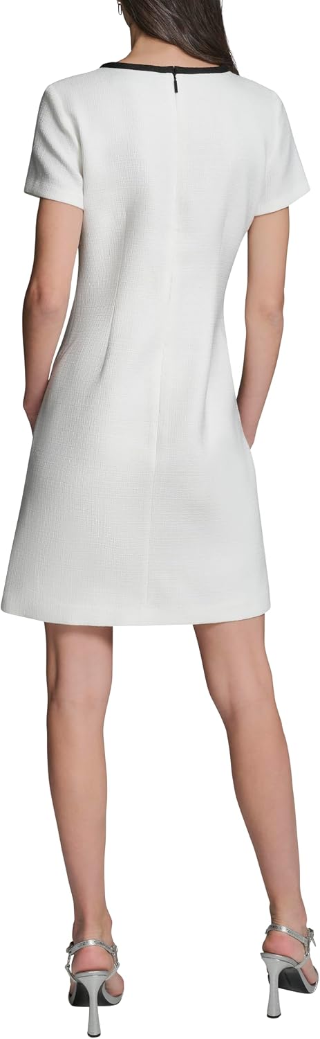 Detalle de Karl Lagerfeld faux tweed dress