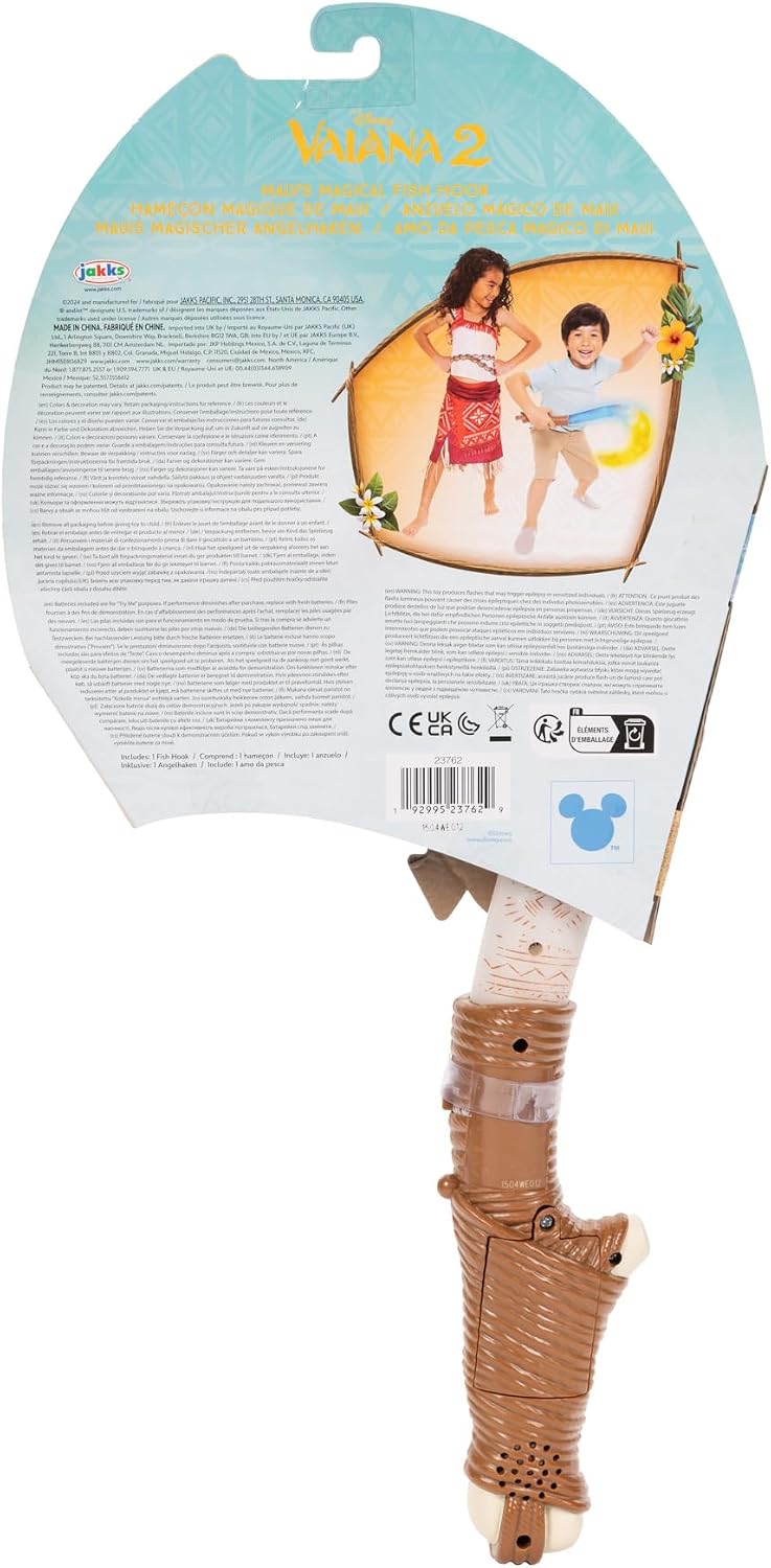 Thumbnail 6 de Disney Moana 2 Maui Magical Fish Hook di Jakks Pacific – gioco di ruolo con licenza ufficiale