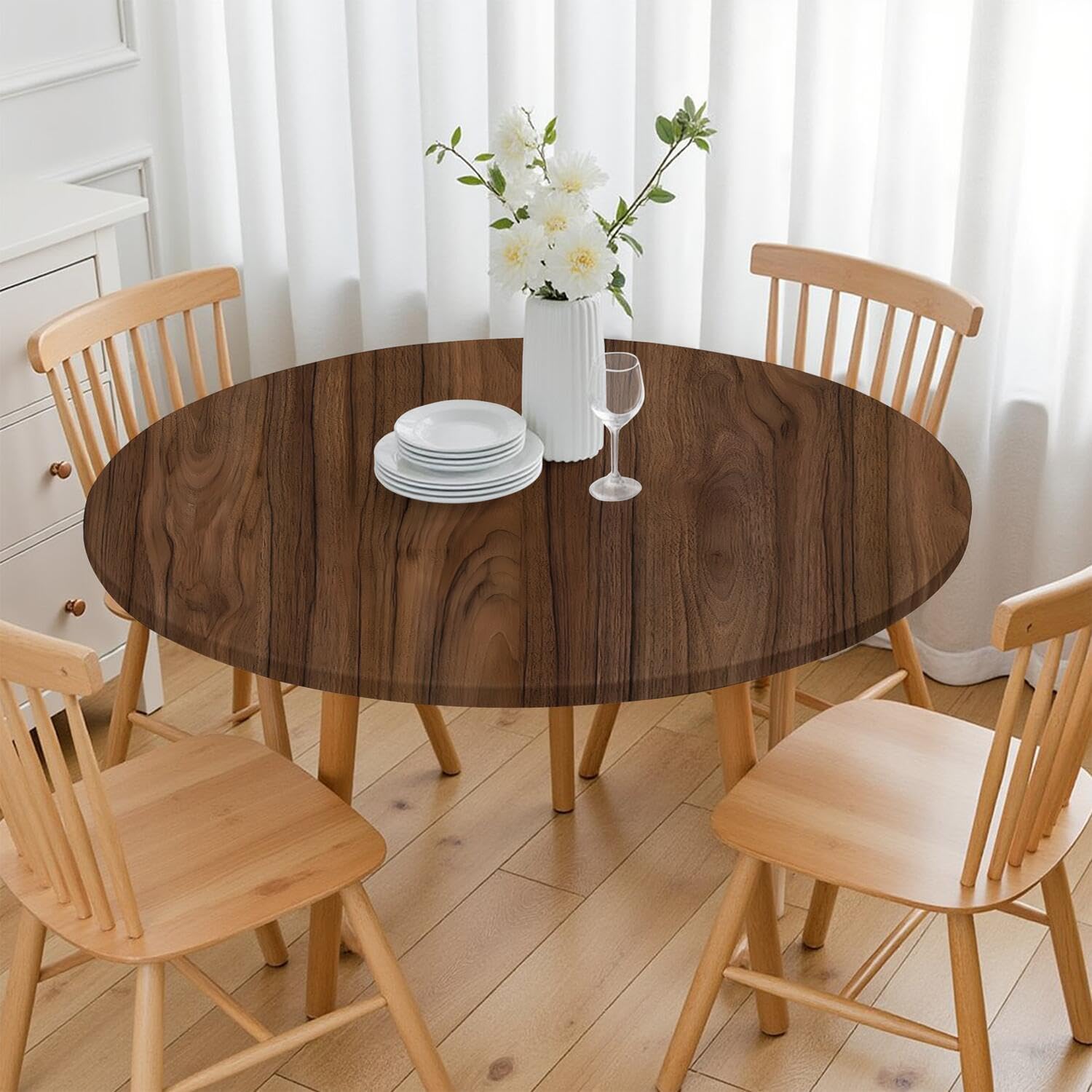 Detalle de BOOWEATS Fitted Tablecloth 48-Inch