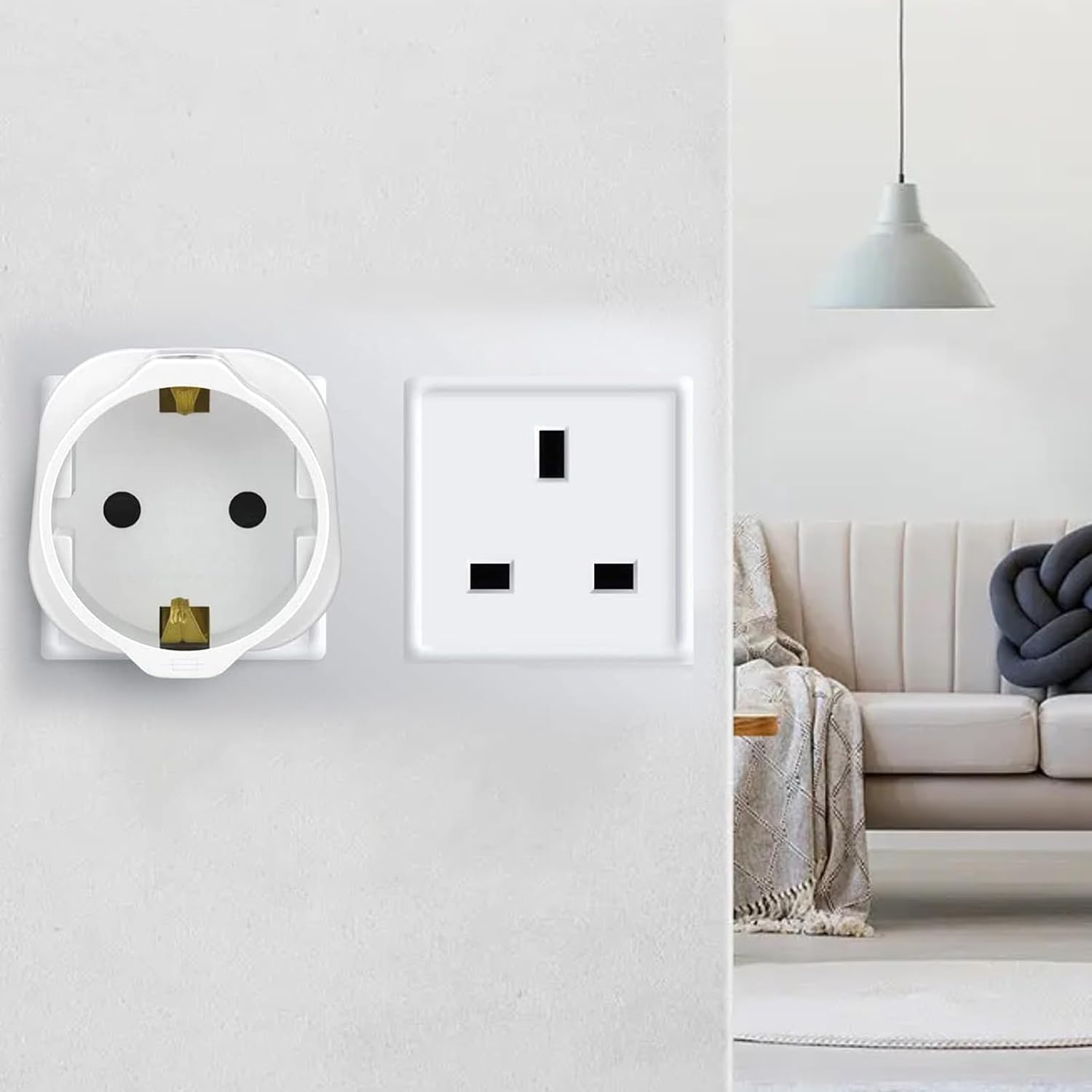 Thumbnail 6 de European to UK plug adapter 2 pack 13A