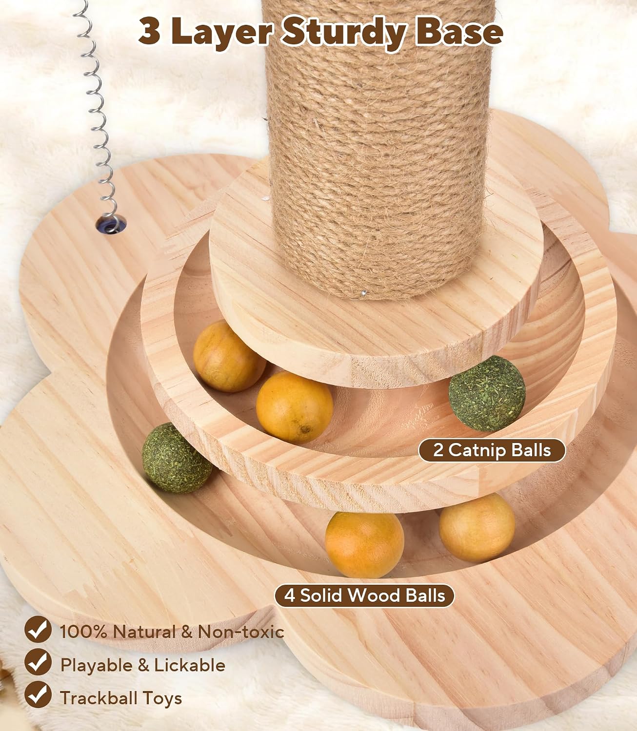 Thumbnail 4 de Mordraoe cat scratching post 46cm tall