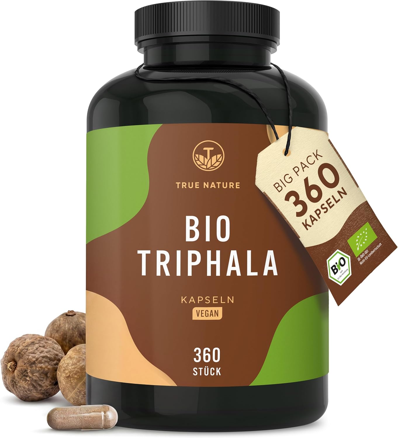 Detalle de TRUE NATURE Bio Triphala 360 Kapseln 2.000mg 💊