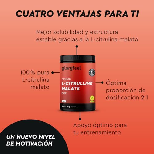 Detalle 1 de L-Citrulina Malato 2:1 en Polvo 600g - Energía Vegana 💪
