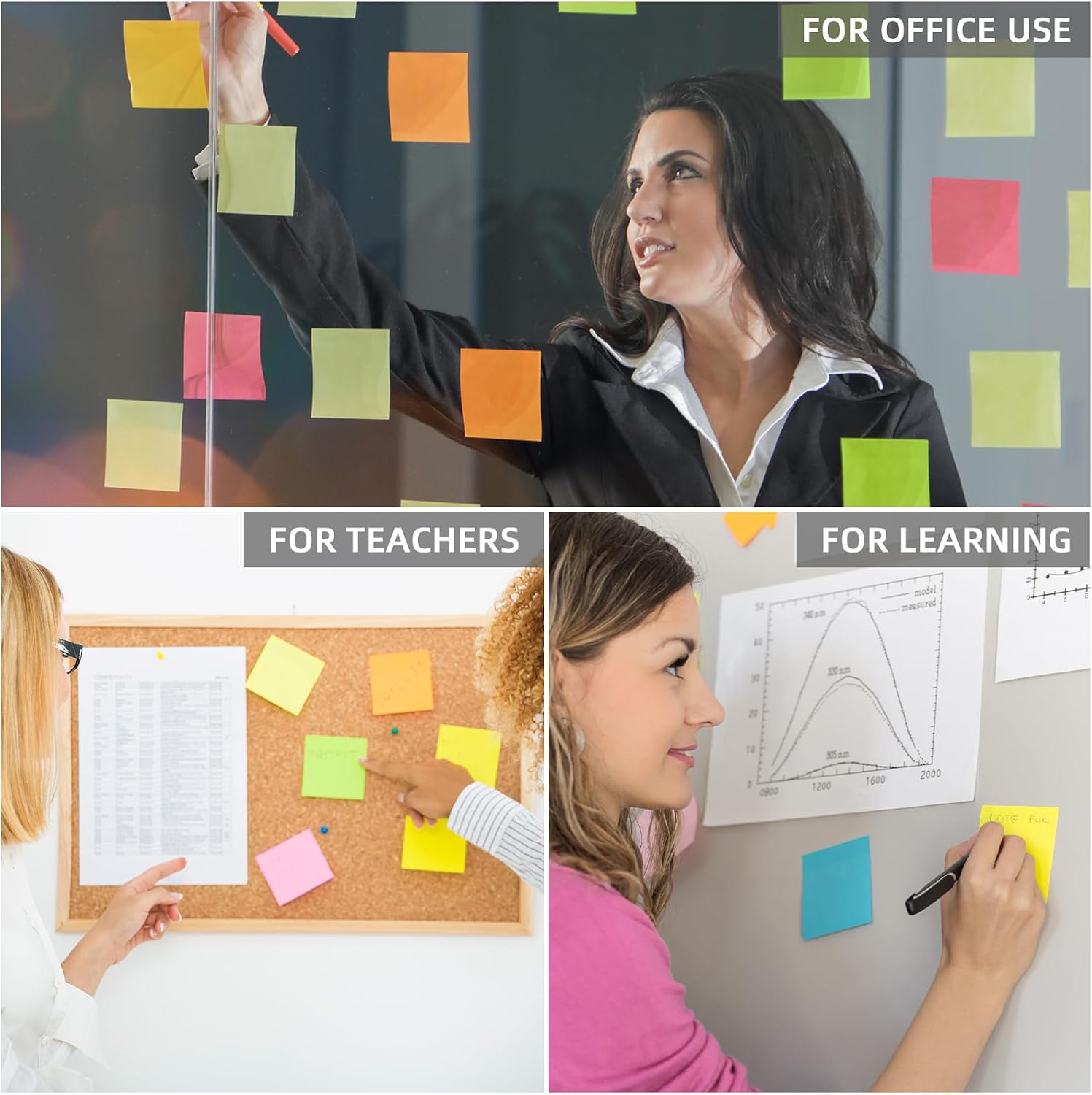 Thumbnail 3 de Vanpad (24 Pads) Sticky Notes 3x3 Inches — Bright Colors, Strong Adhesive, Portable Set