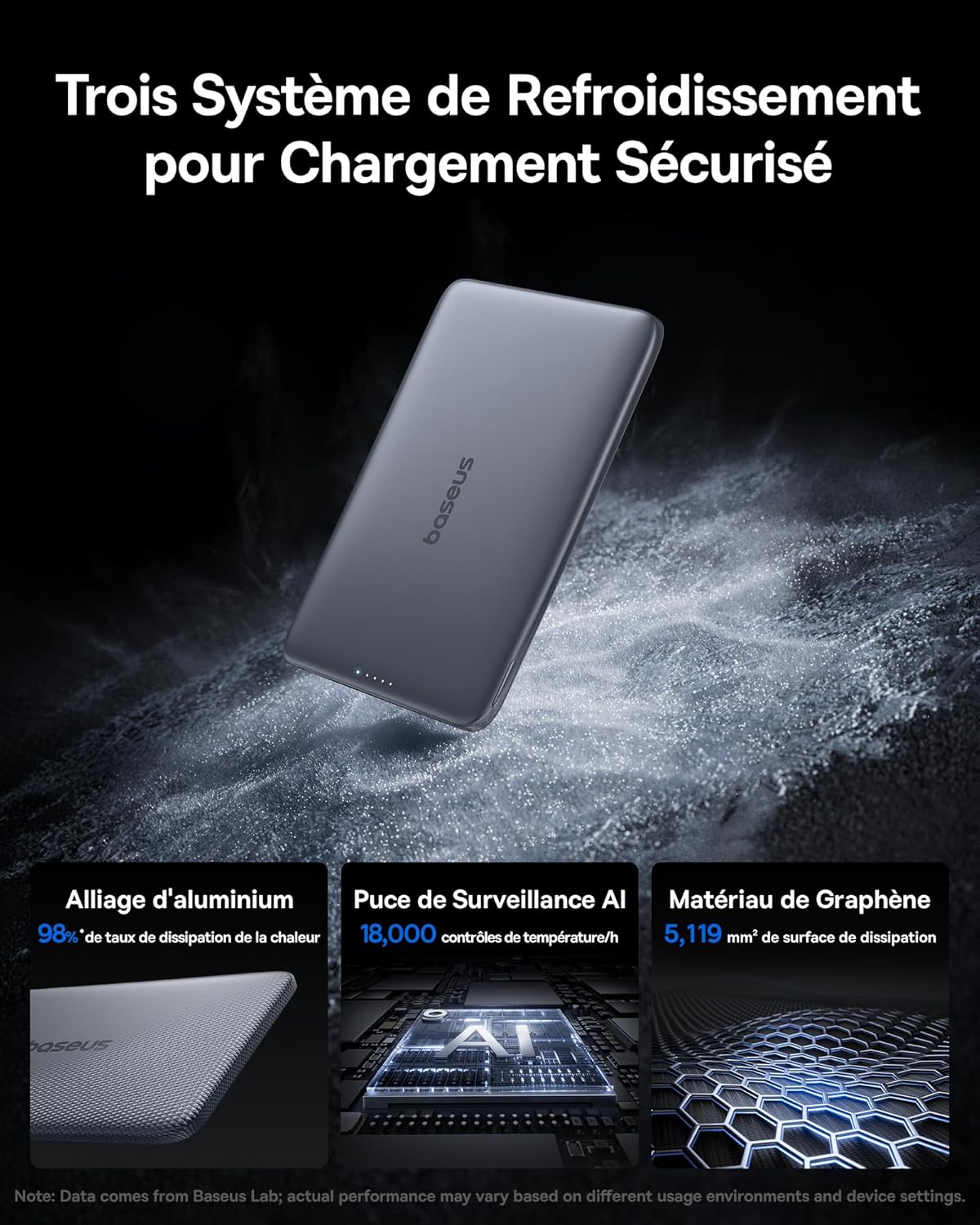 Thumbnail 3 de Baseus Picogo AM41 Powerbank Ultra Slim 5000mAh MagSafe – Charge rapide PD 20W