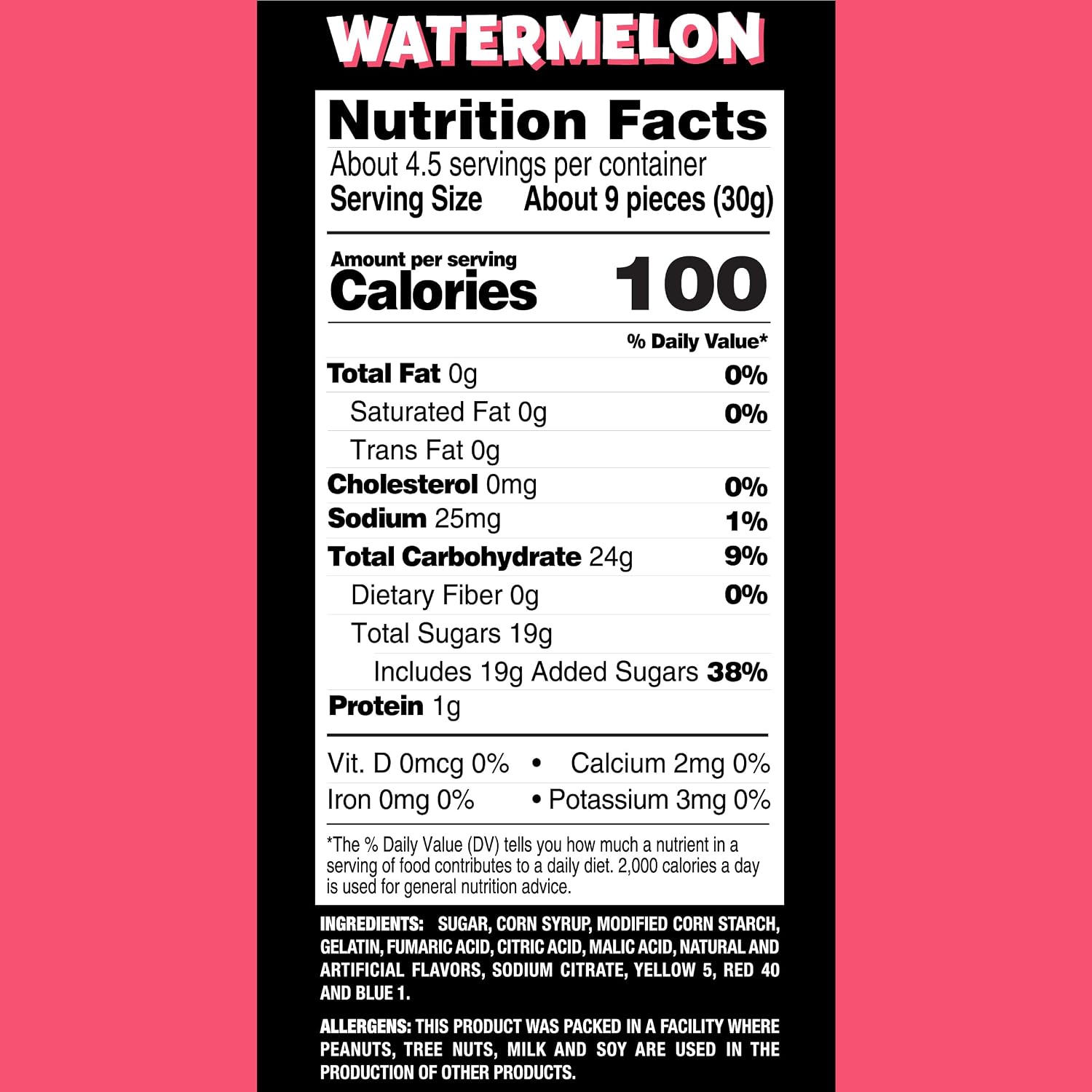 Thumbnail 1 de Sour Jacks Watermelon Sour Gummy Wedges, Gluten-Free, 5 oz, 12-Count