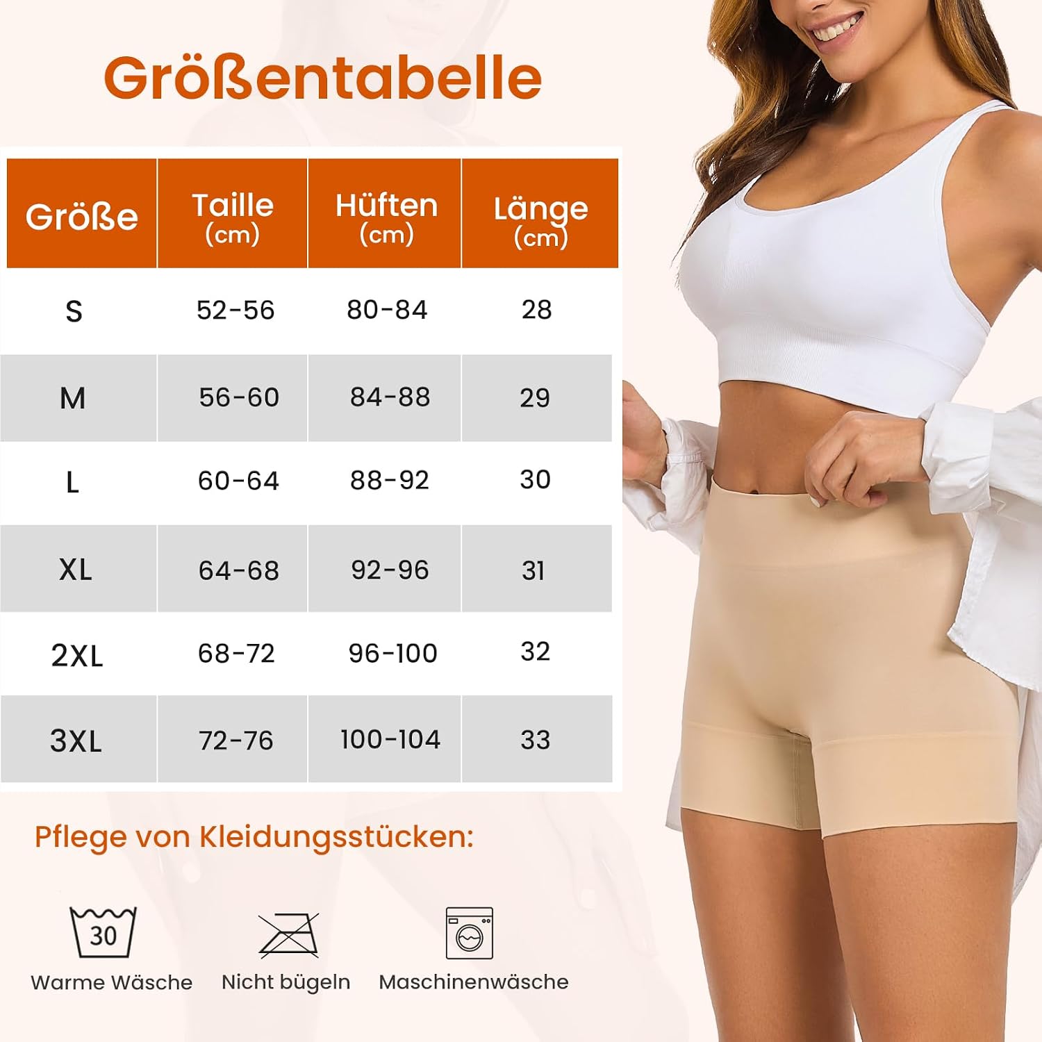 Detalle 2 de YADIFEN Radlerhose Kurz für Kleid